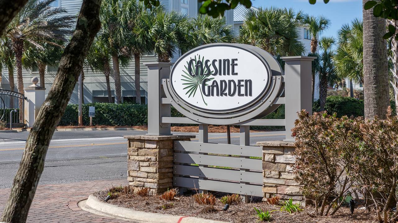 Cassine Garden Sign Cassine Garden Sign