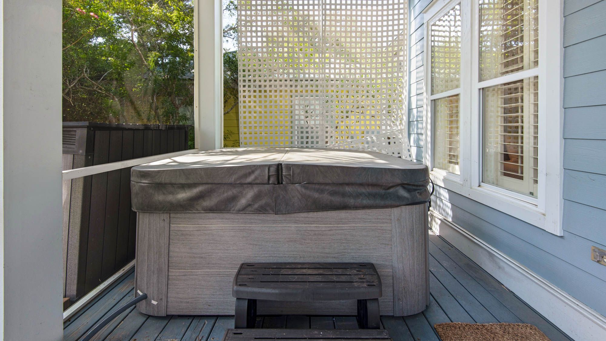 Our Blue Haven Hot Tub