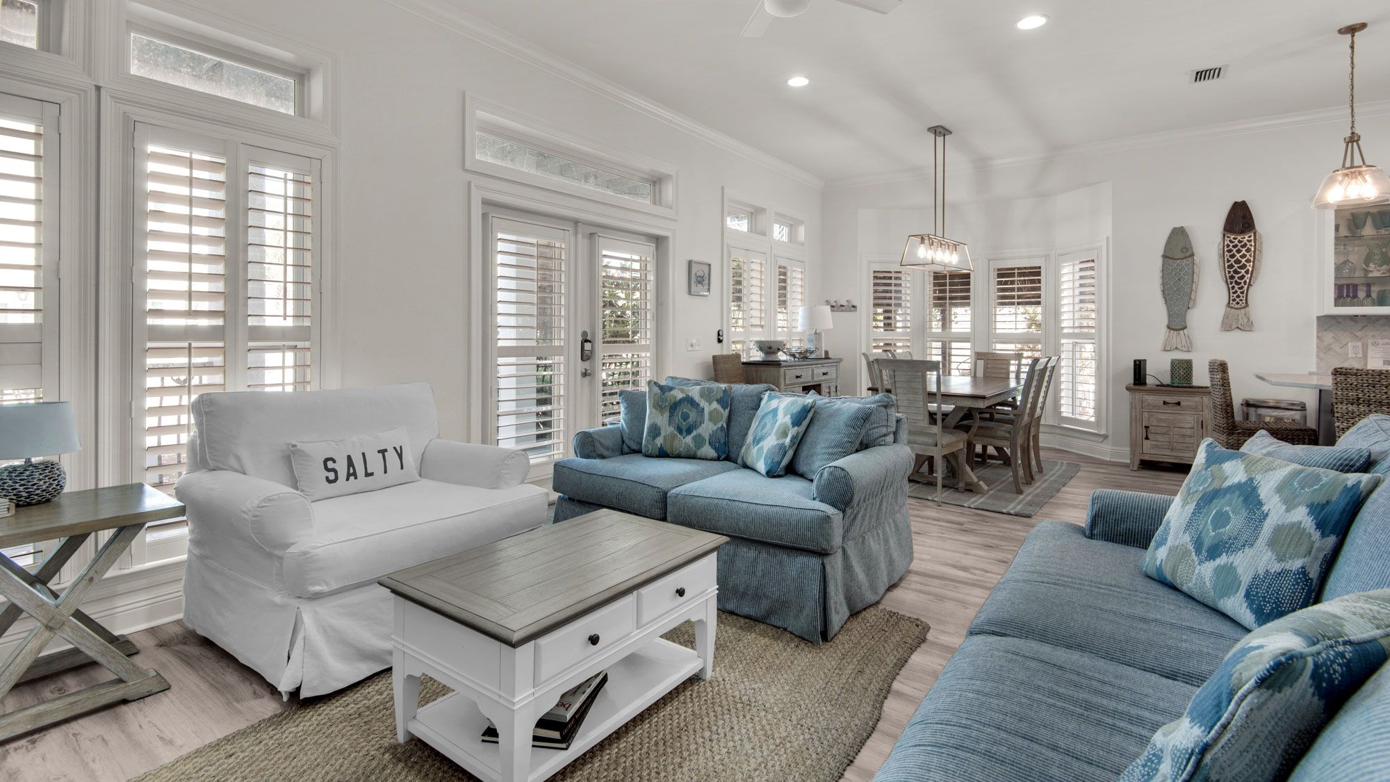 Our Blue Haven Living Area and Dinning Area