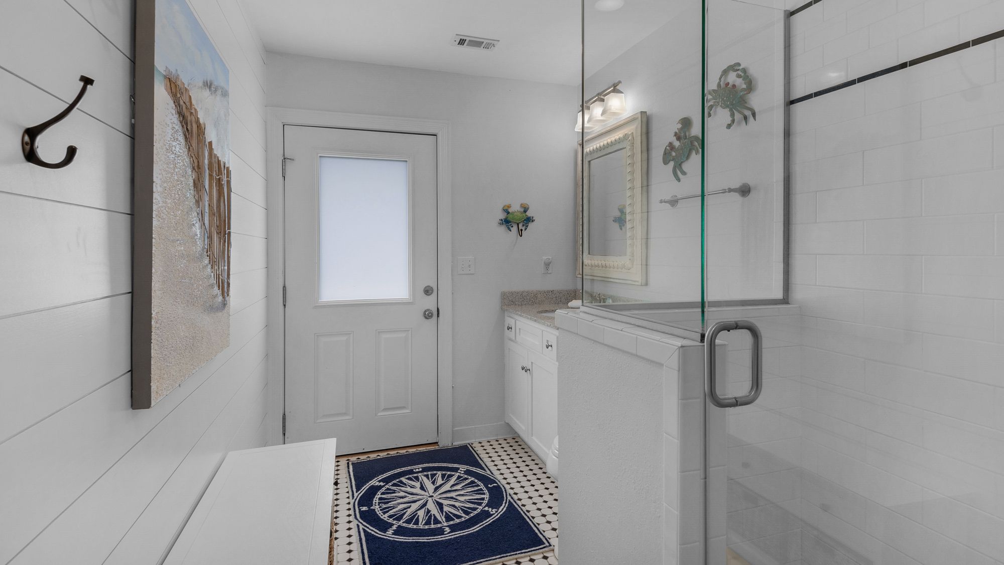 La Pointe Bathroom at Pool Access