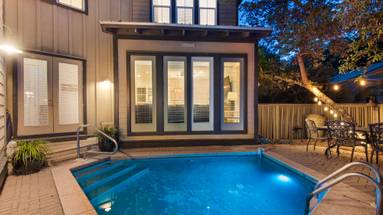 Twilight Shot from pool deck Twilight Shot from pool deck