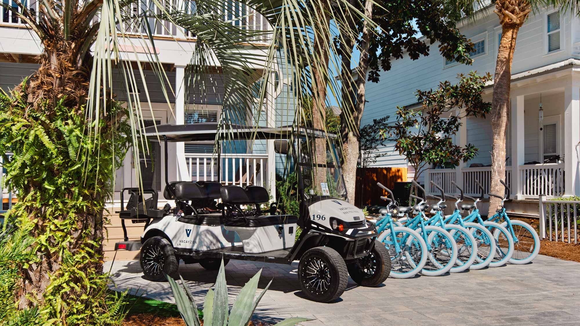 BLPIN Golf Cart & Six Bicycles