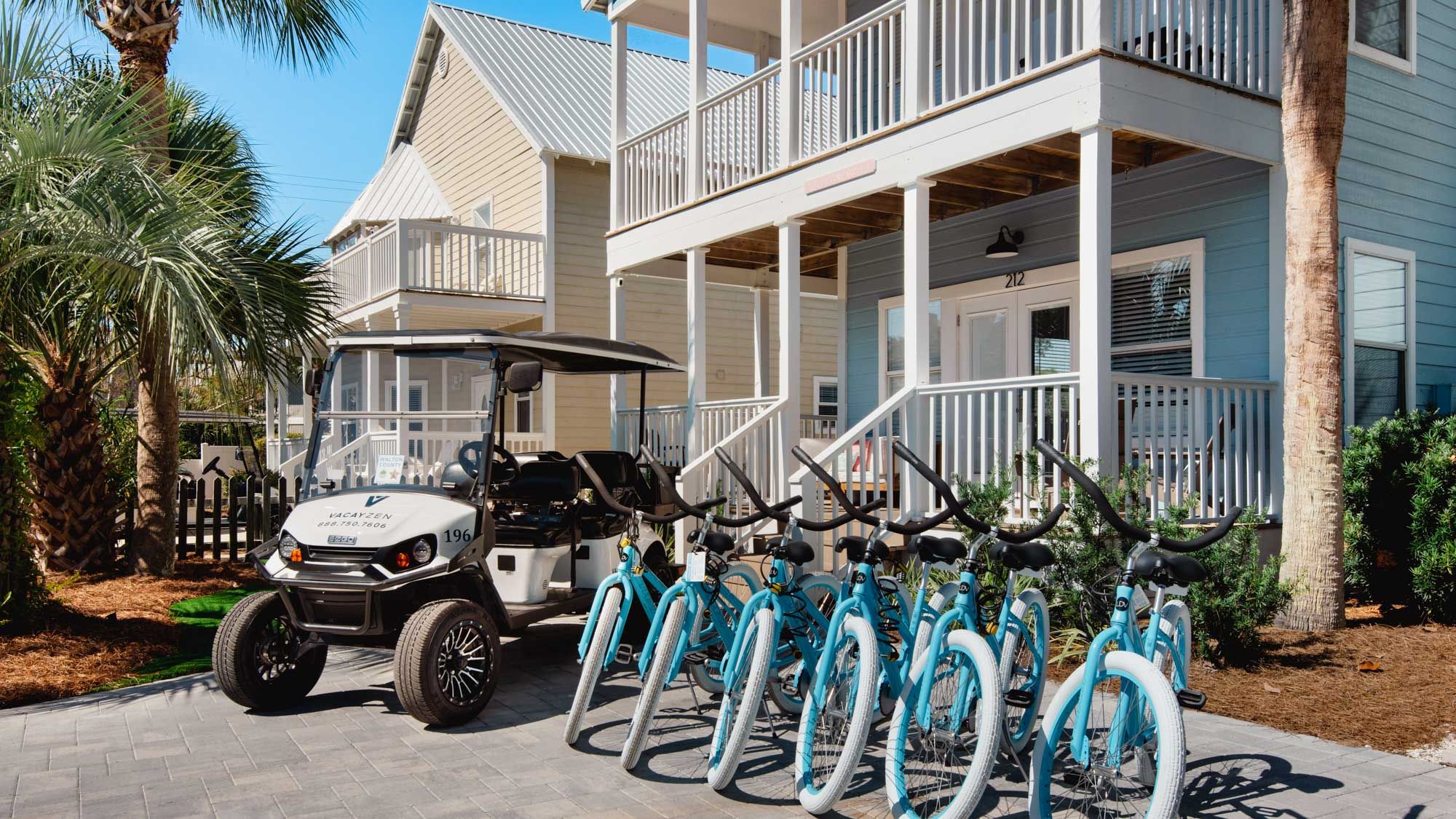 BLPIN Golf Cart & Six Bicycles