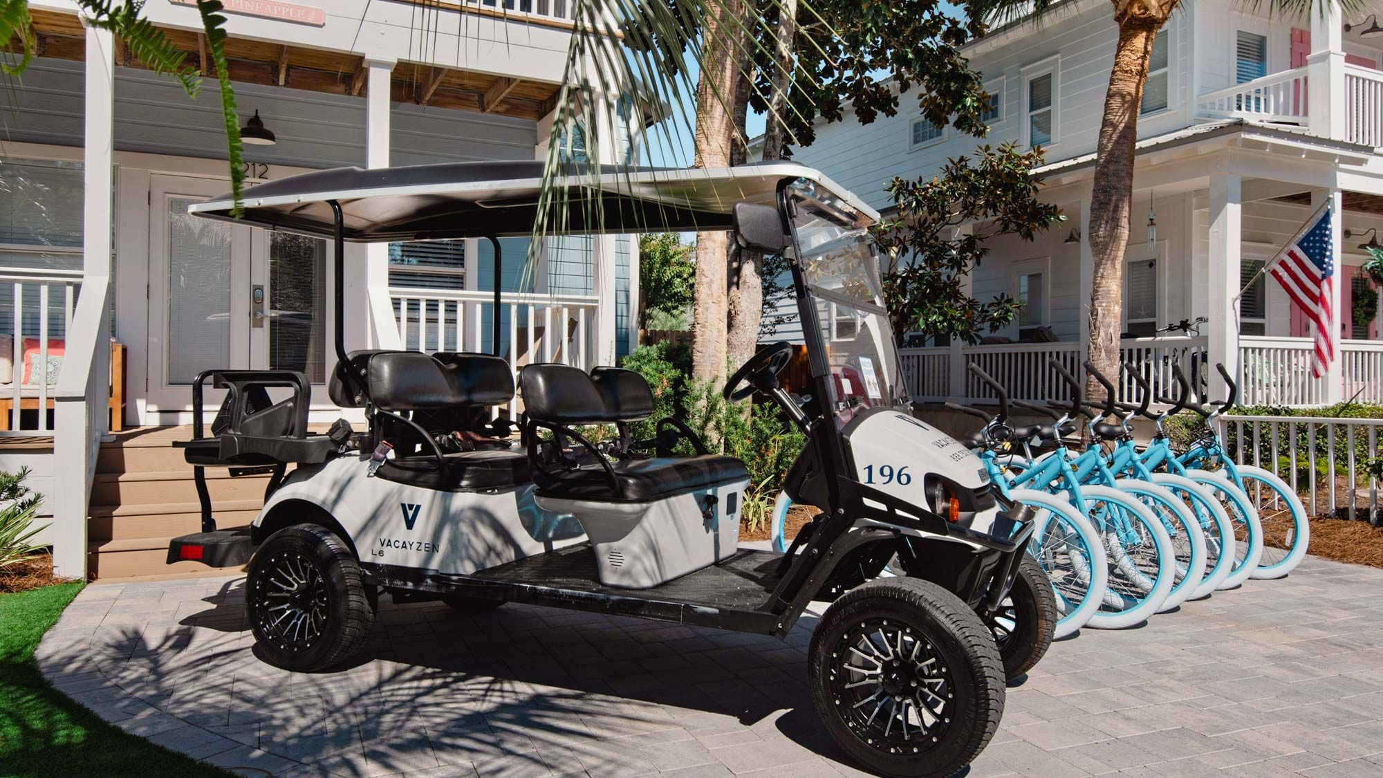 BLPIN Golf Cart & Six Bicycles
