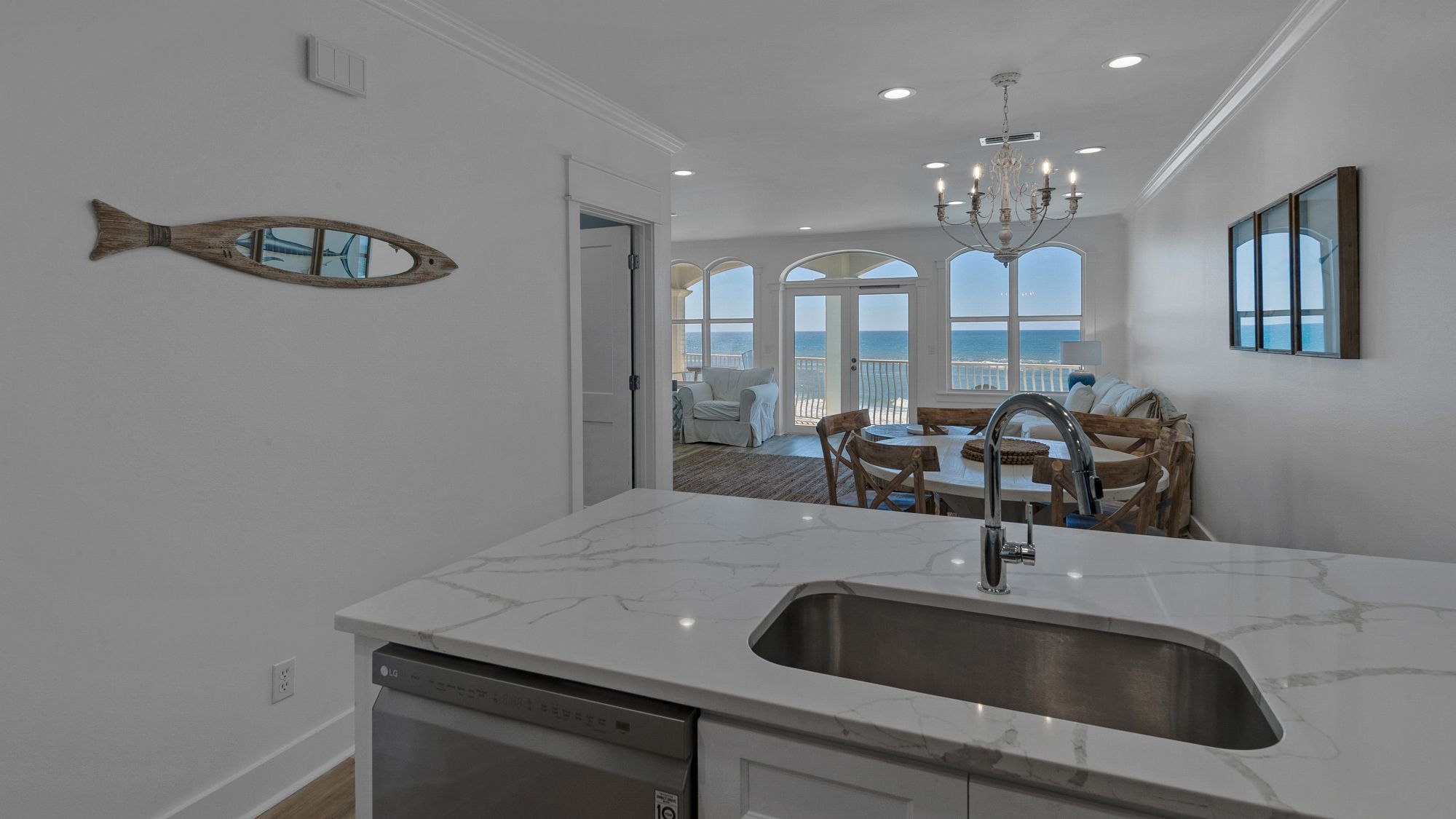 Monterey C301 Kitchen and Gulf Views