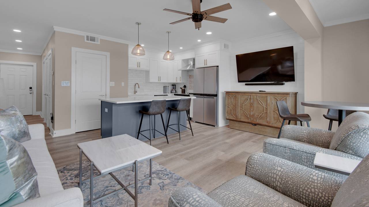Emerald Hill 13 Main Living Area (TV console is a Murphy Bed) Emerald Hill 13 Main Living Area (TV console is a Murphy Bed)