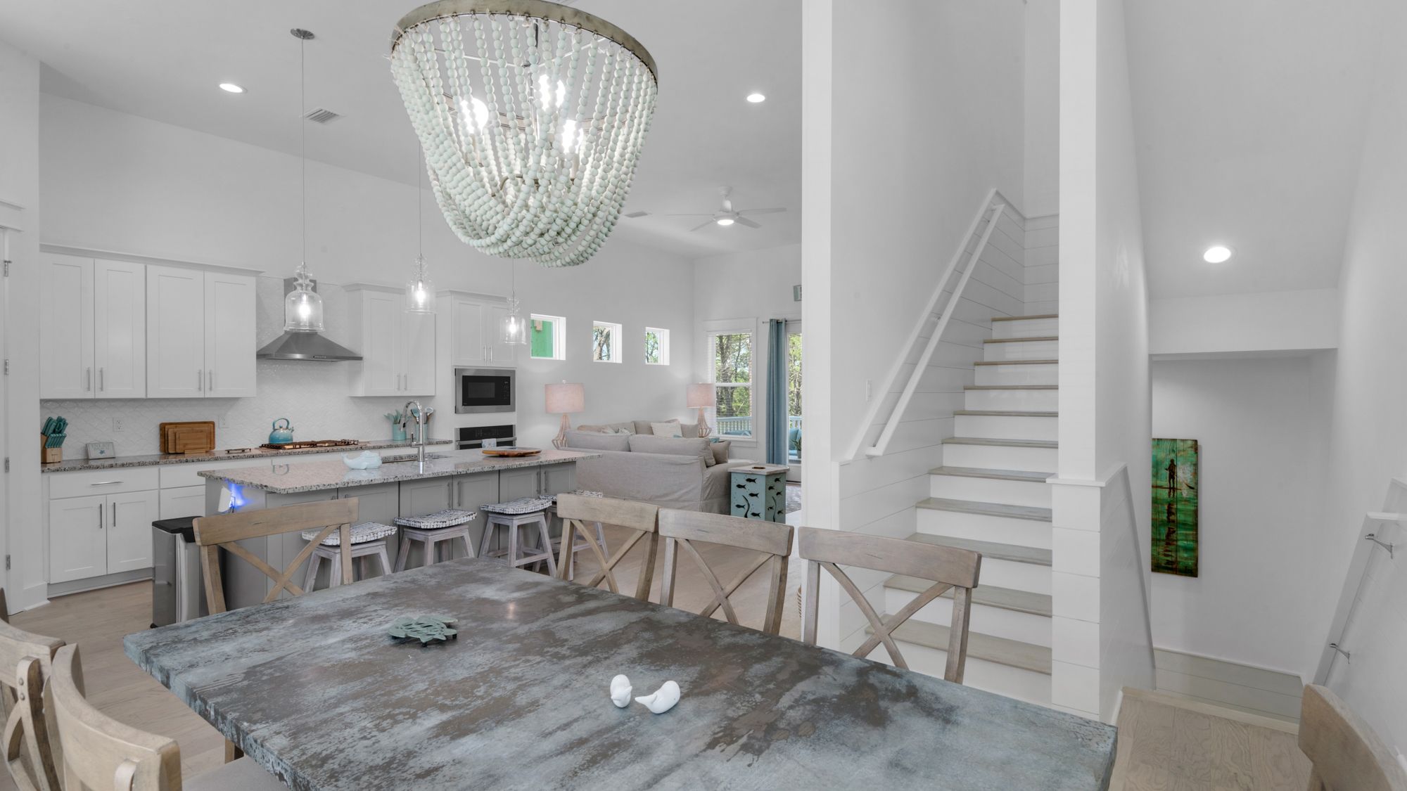 Boho Beach House 2nd Floor Main Living Area