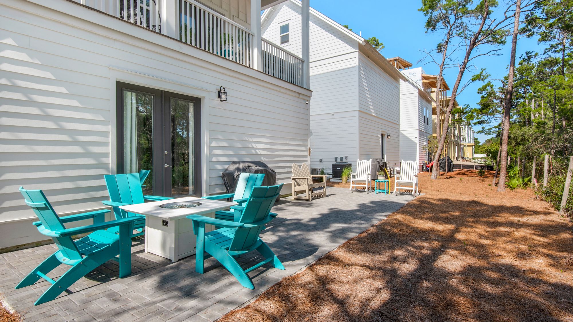 Boho Beach House Back Patio