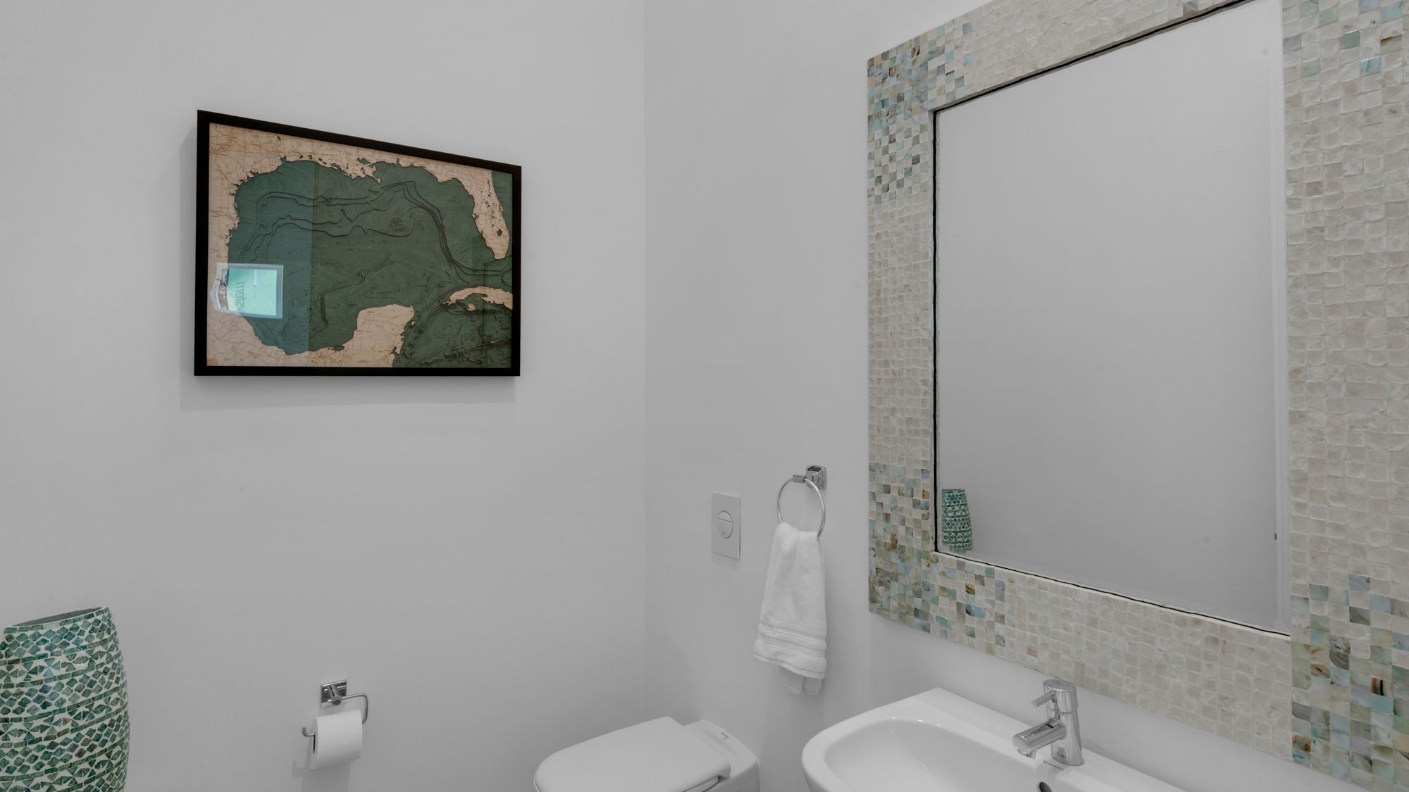 Boho Beach House 2nd Floor Guest Bathroom