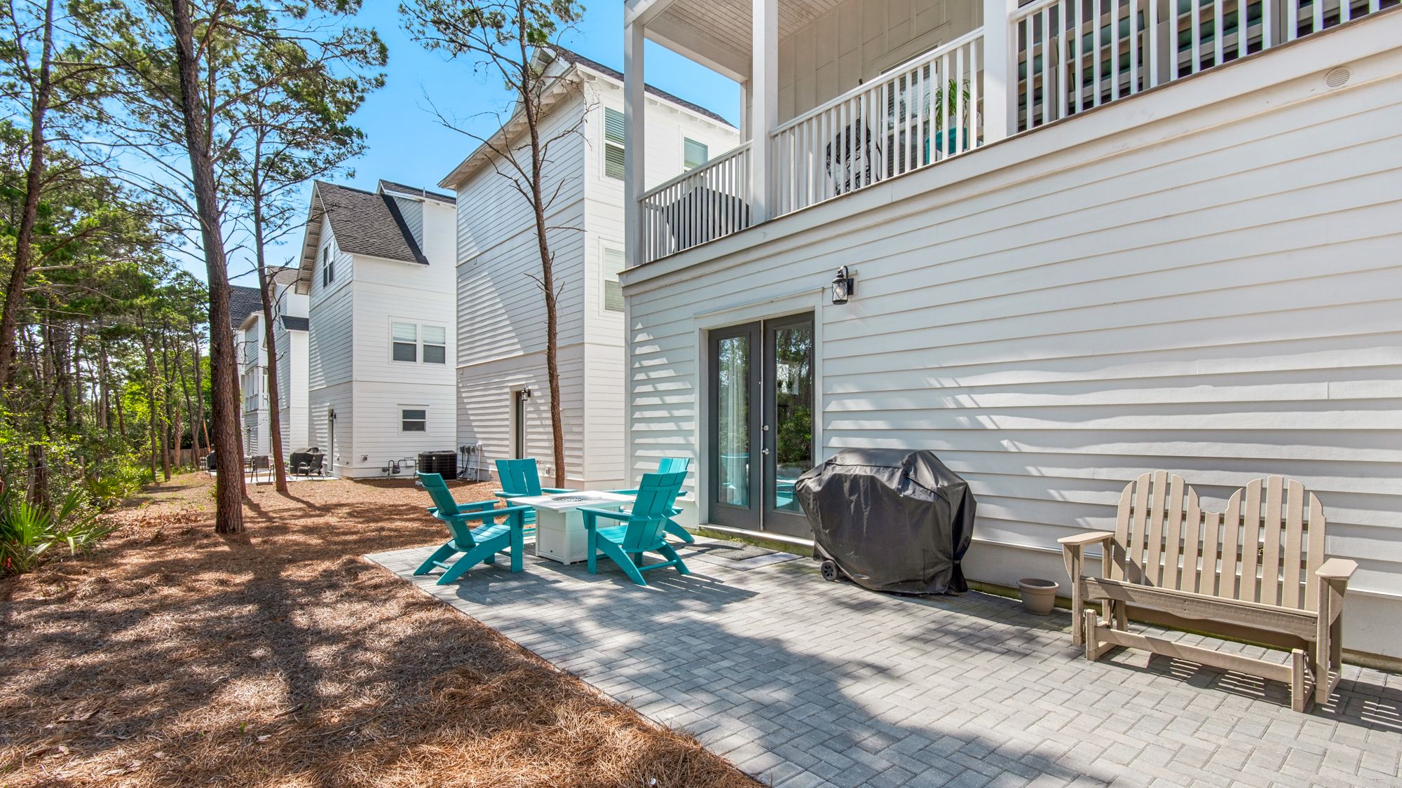 Boho Beach House Back Patio