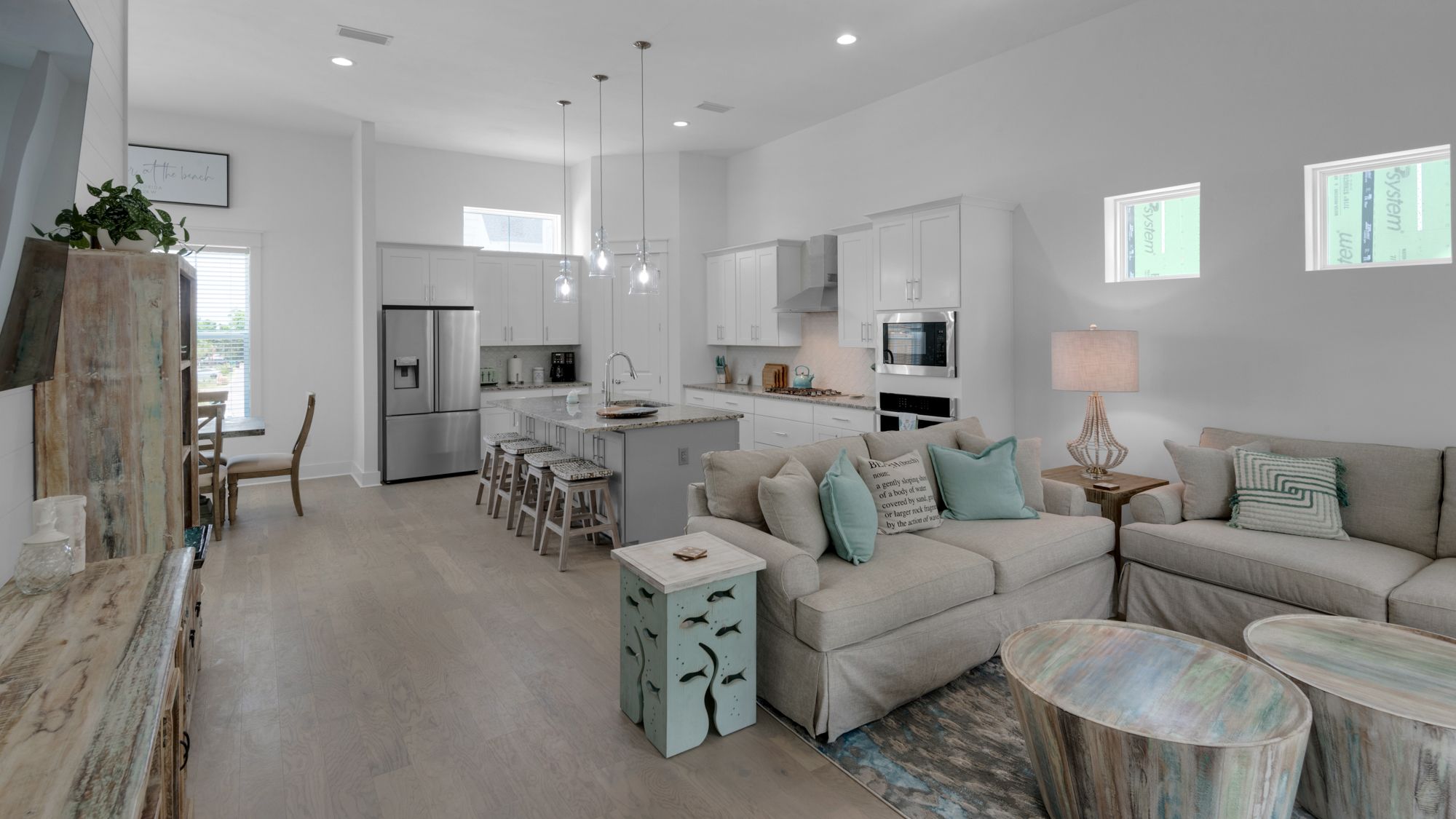 Boho Beach House 2nd Floor Main Living Area