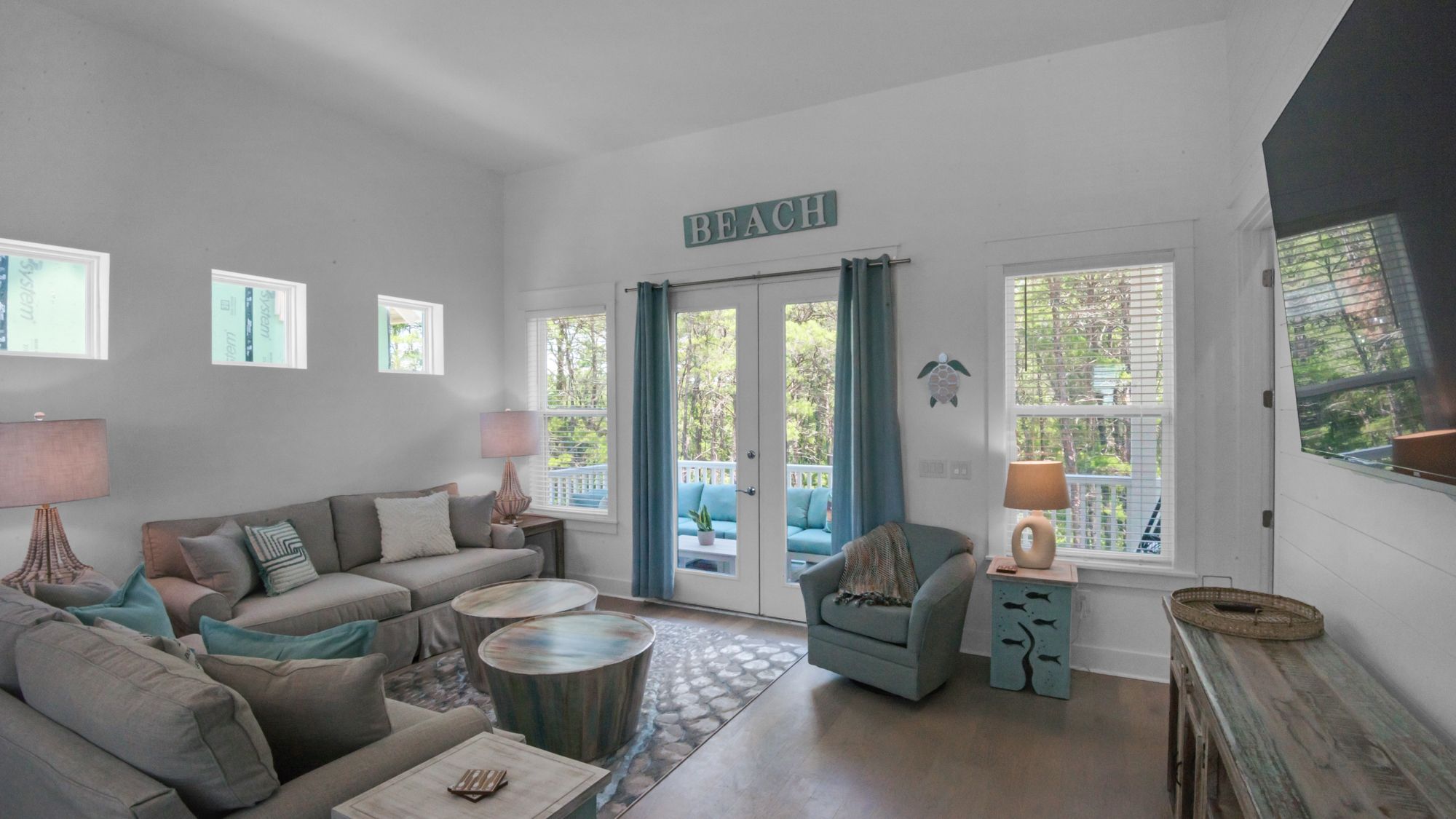 Boho Beach House 2nd Floor Main Living Area