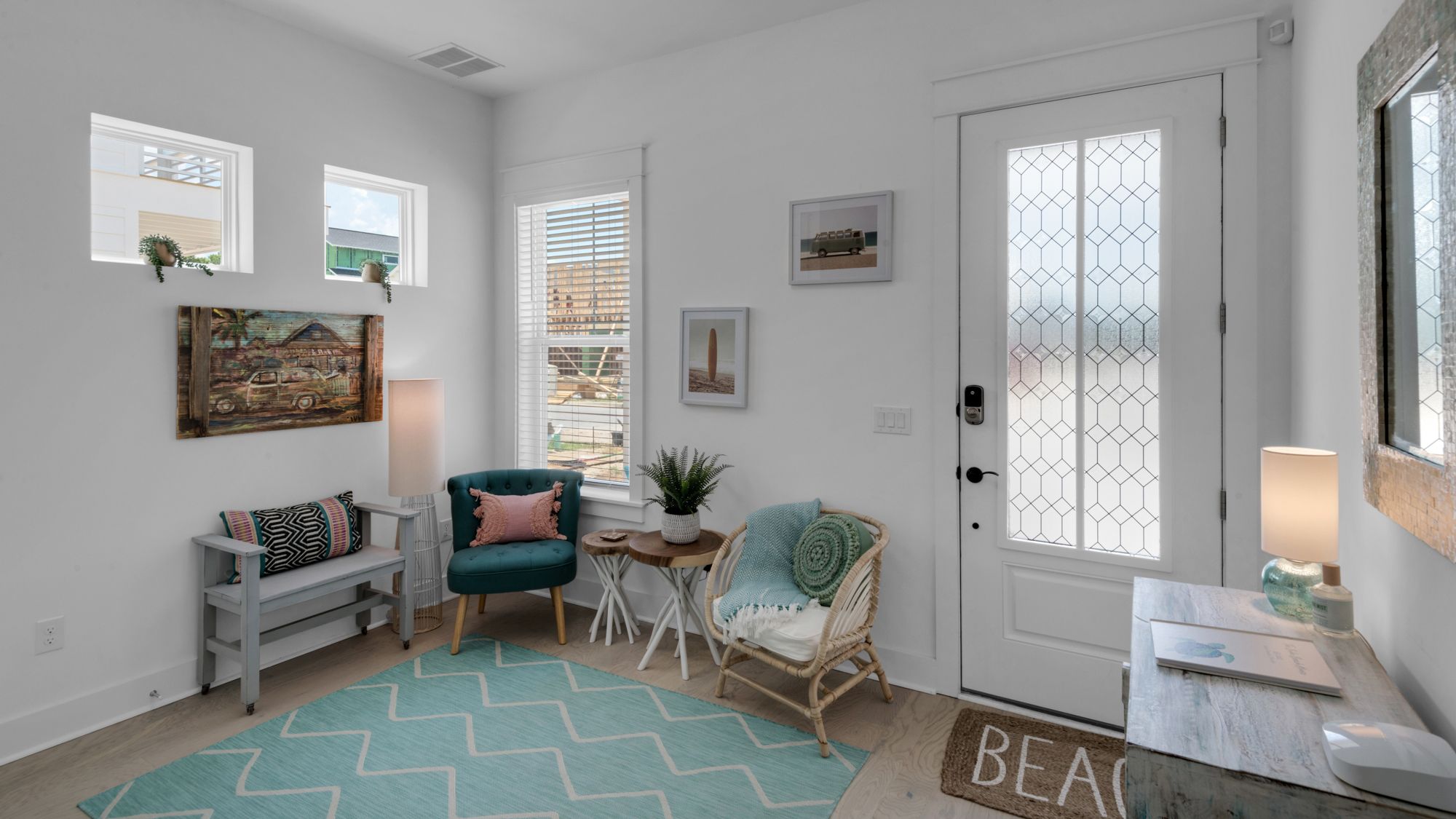 Boho Beach House Entryway