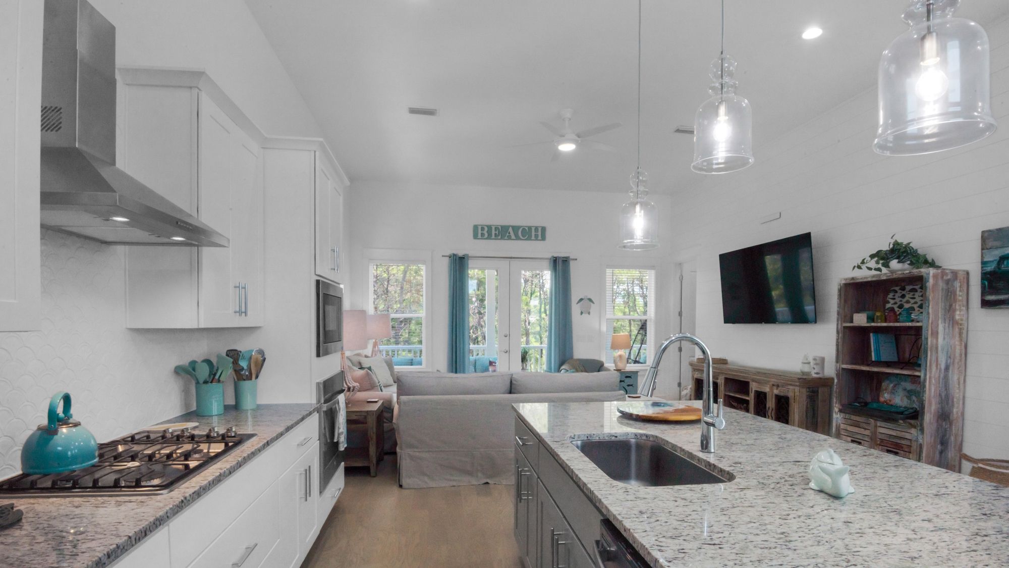 Boho Beach House 2nd Floor Kitchen