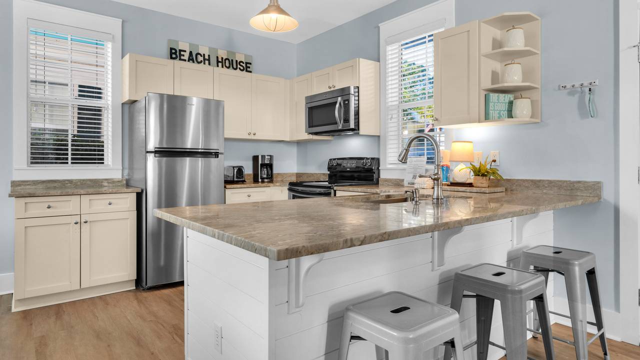 Salty Paws Bungalow Kitchen Area Salty Paws Bungalow Kitchen Area