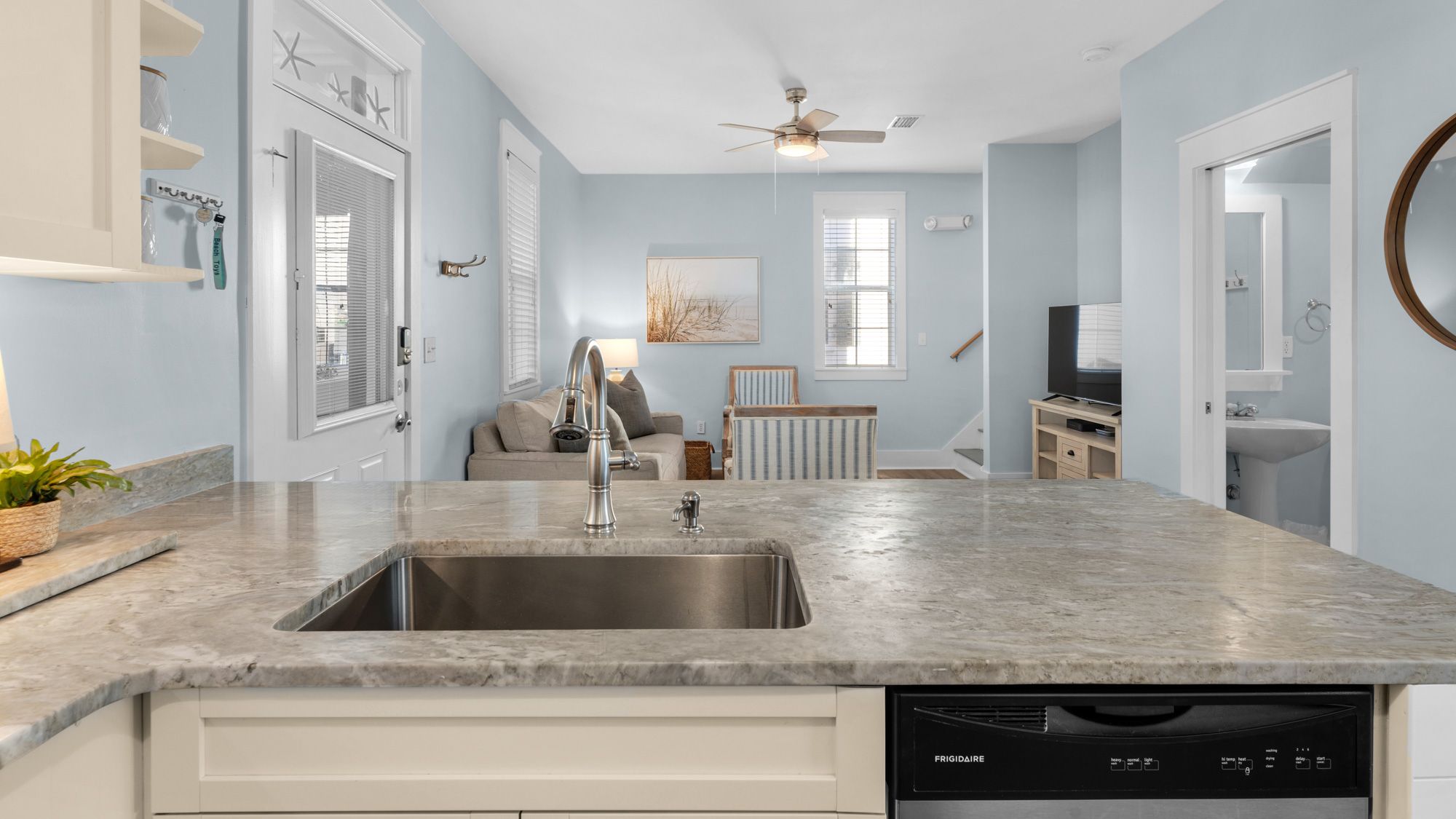 Salty Paws Bungalow Kitchen Area