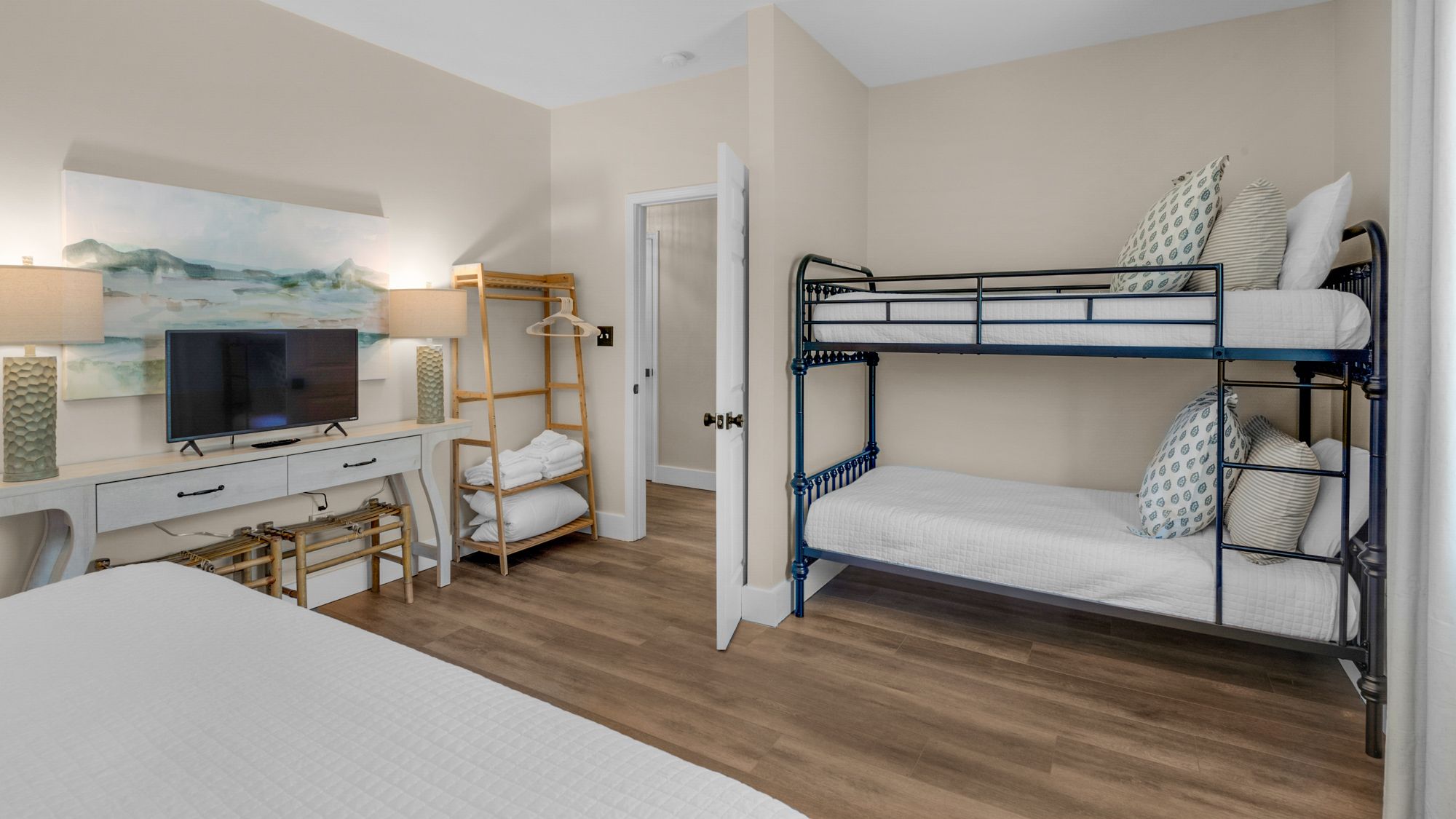 Sage Haven 2nd Floor King Bedroom and Bunk Area