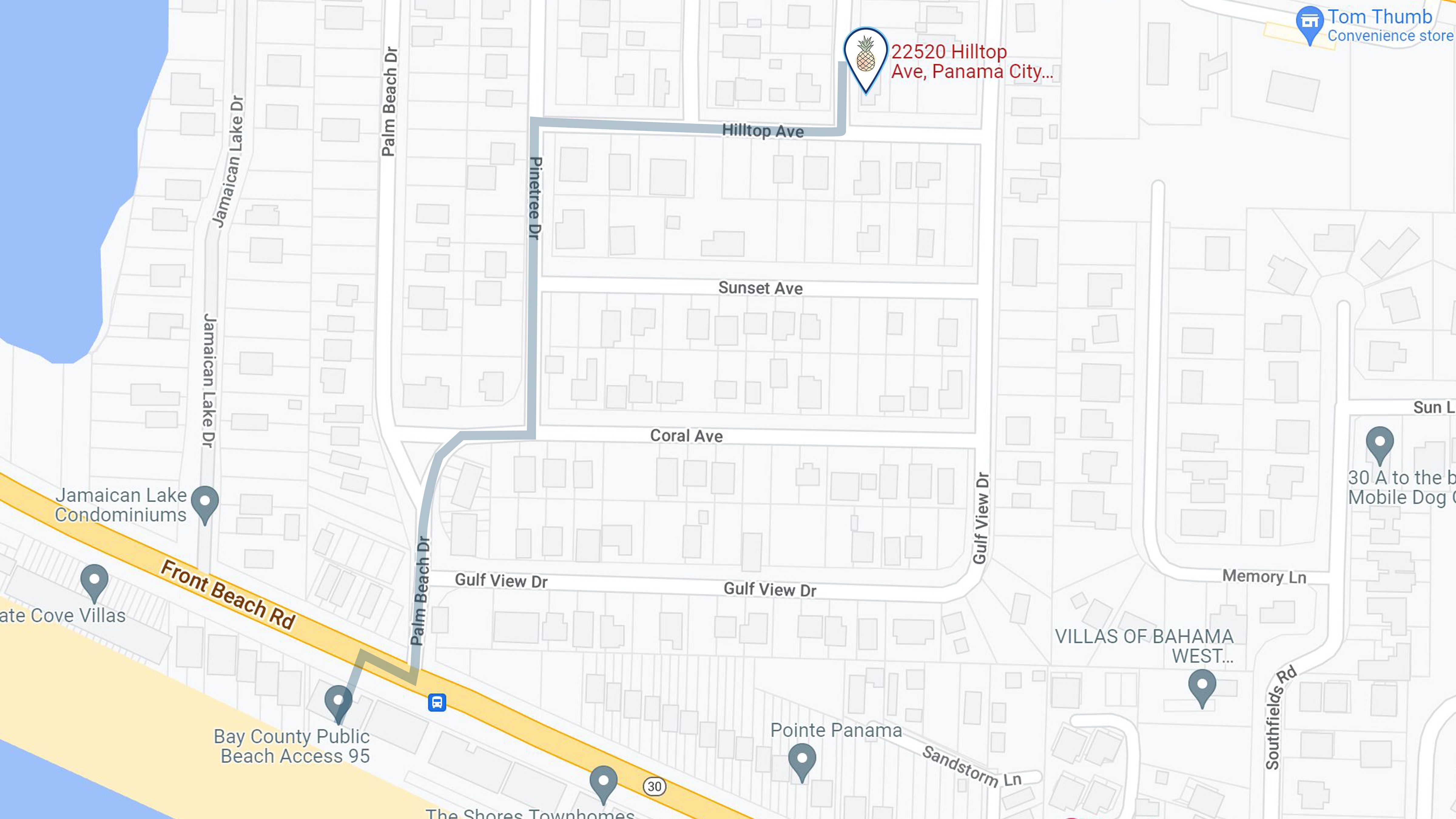 Sandy Teauxs to Beach Access 95