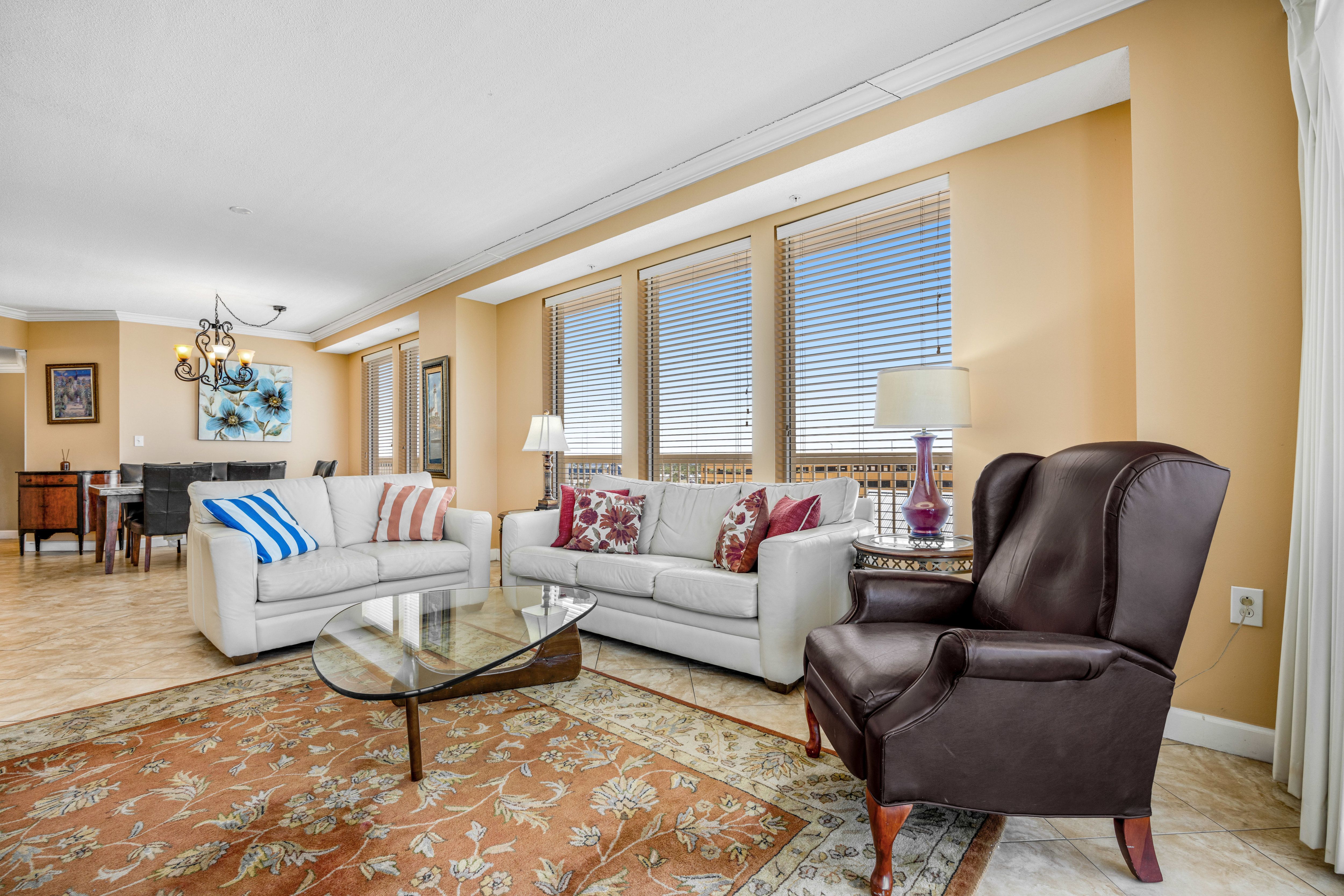 Seychelles 601 Living Area with Gulf Views