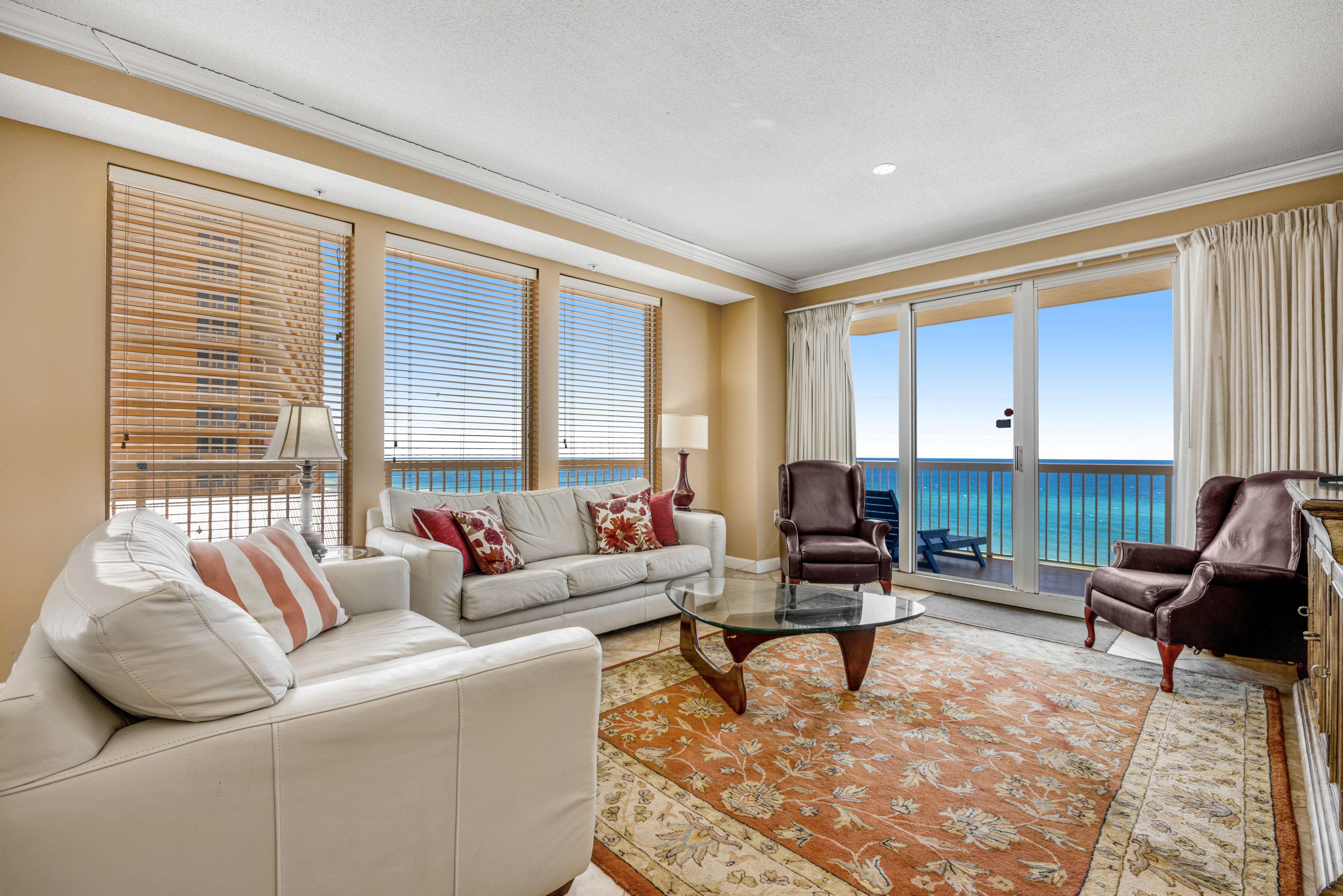 Seychelles 601 Living Area with Gulf Views