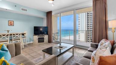 Shores of Panama 1125 Living Area w/ Gulf views Shores of Panama 1125 Living Area w/ Gulf views