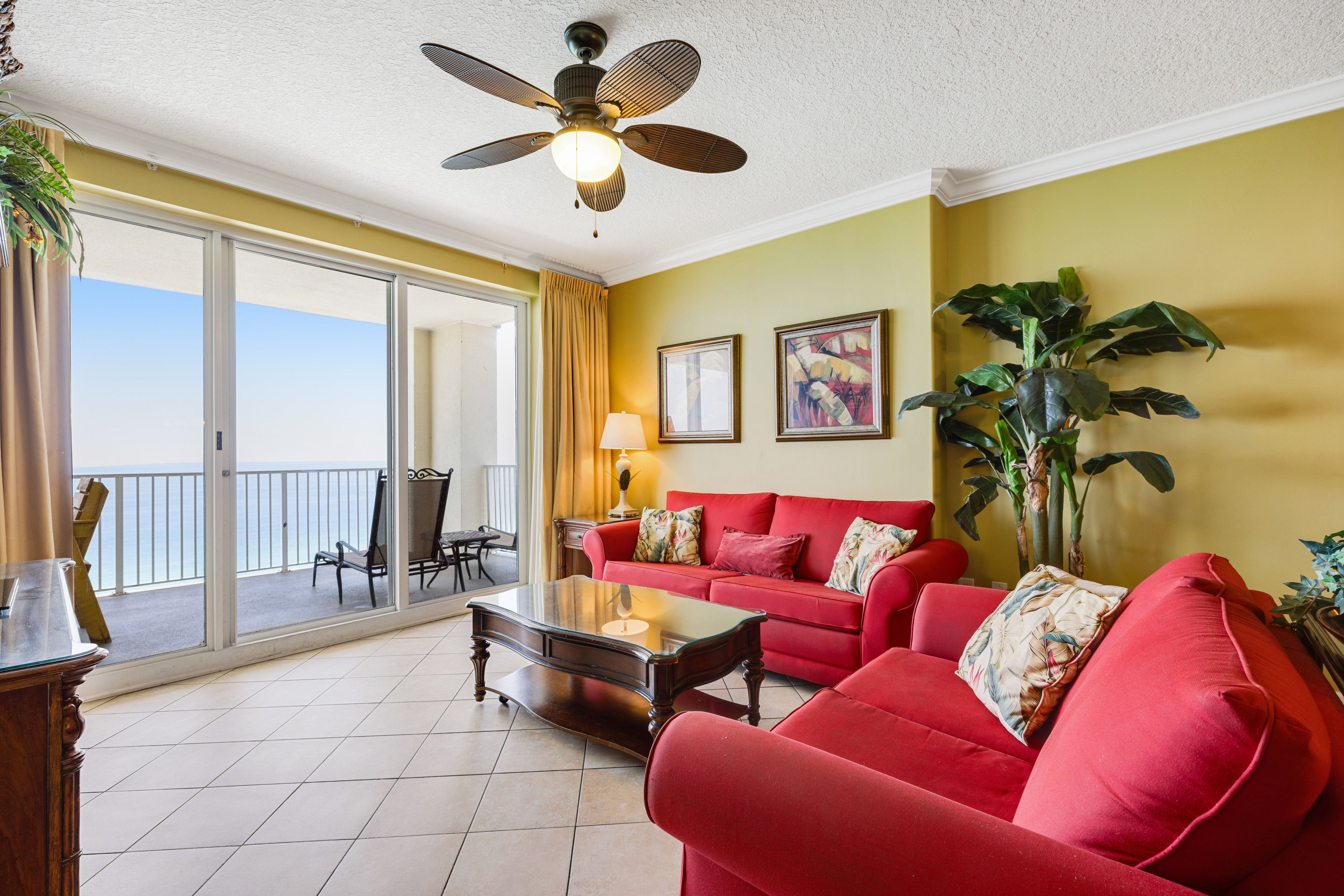 Ocean Reef 1709 Living Area Gulf Views