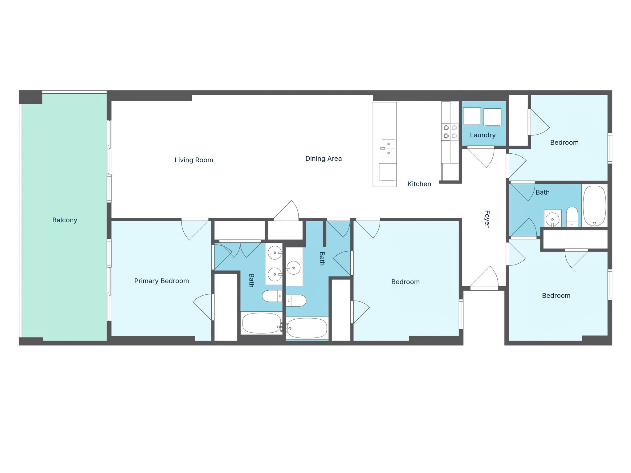 Ocean Reef 1709 - Floor Plan