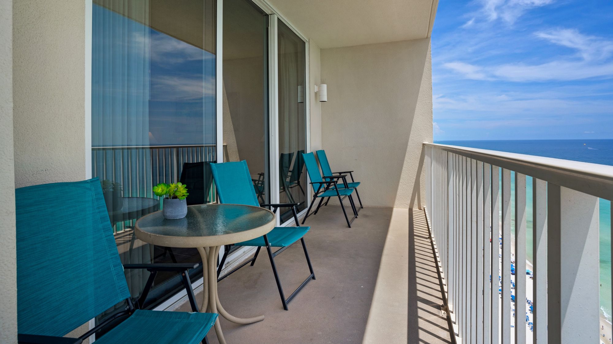 Tidewater 2315 Balcony with Gulf View
