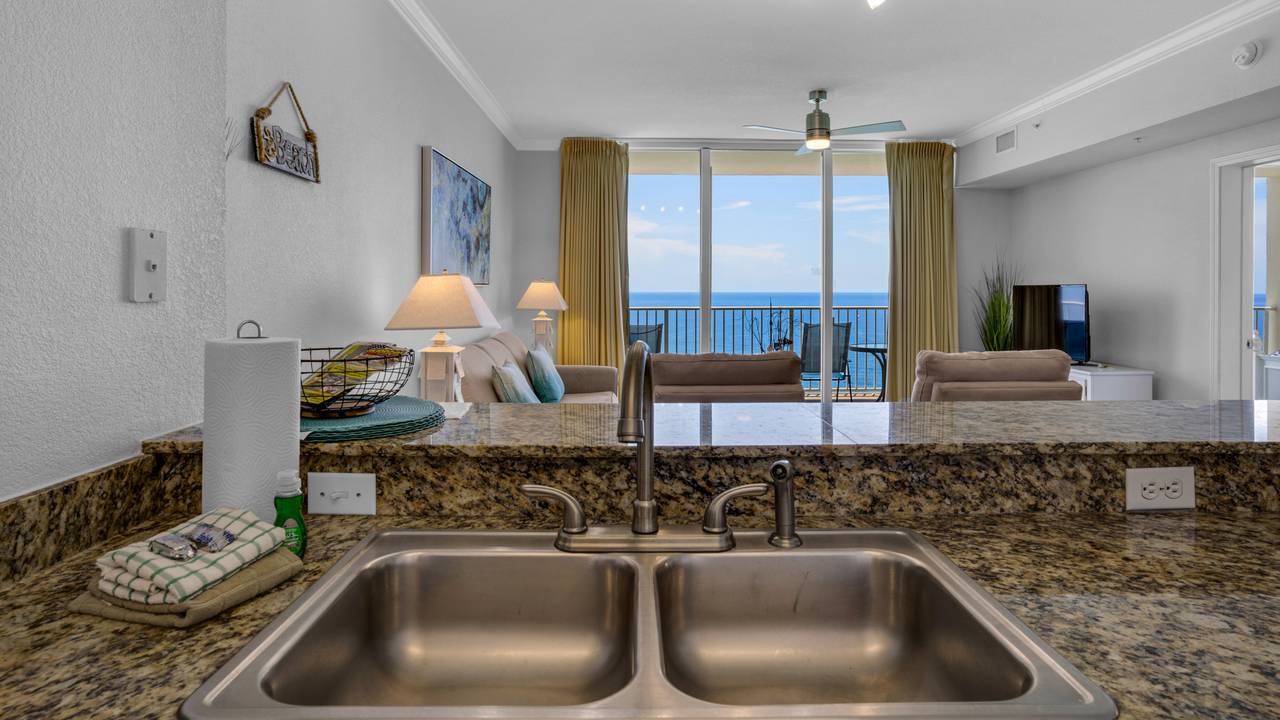 Tidewater 2315 Kitchen with Gulf Views Tidewater 2315 Kitchen with Gulf Views