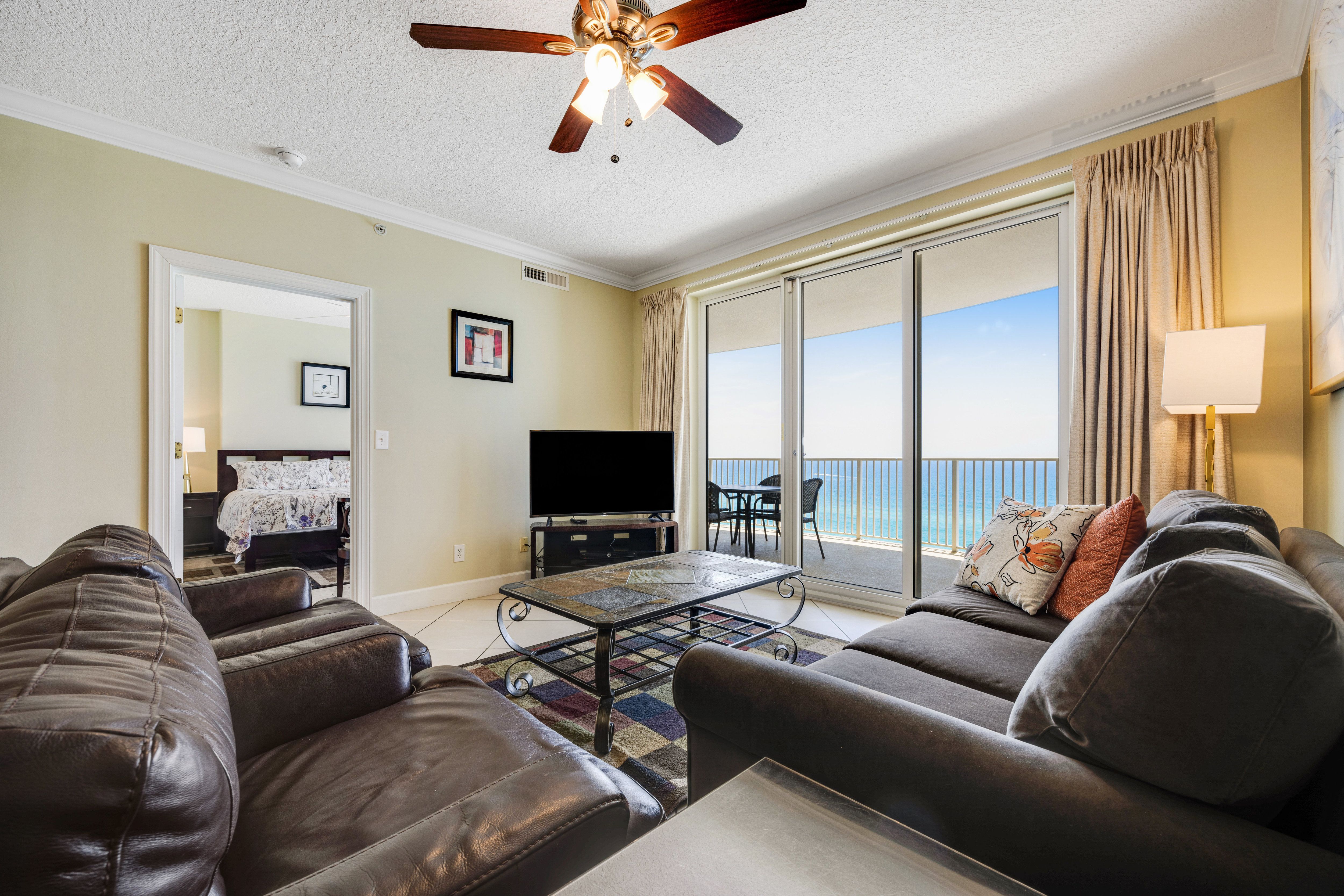 Ocean Villa 1103 Living Area with spectacular Gulf View