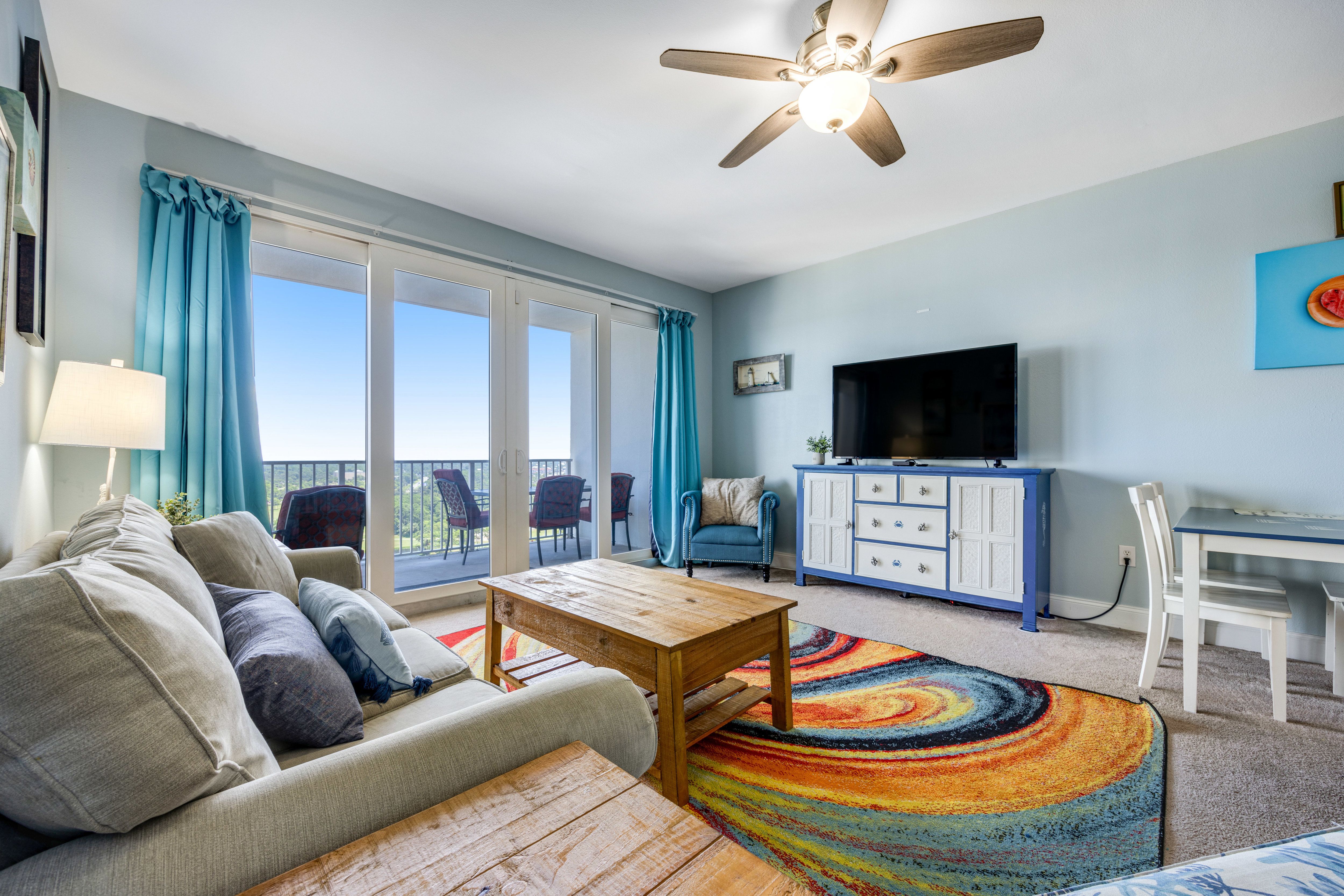 Laketown Wharf 1730 Living Area with Lake Views