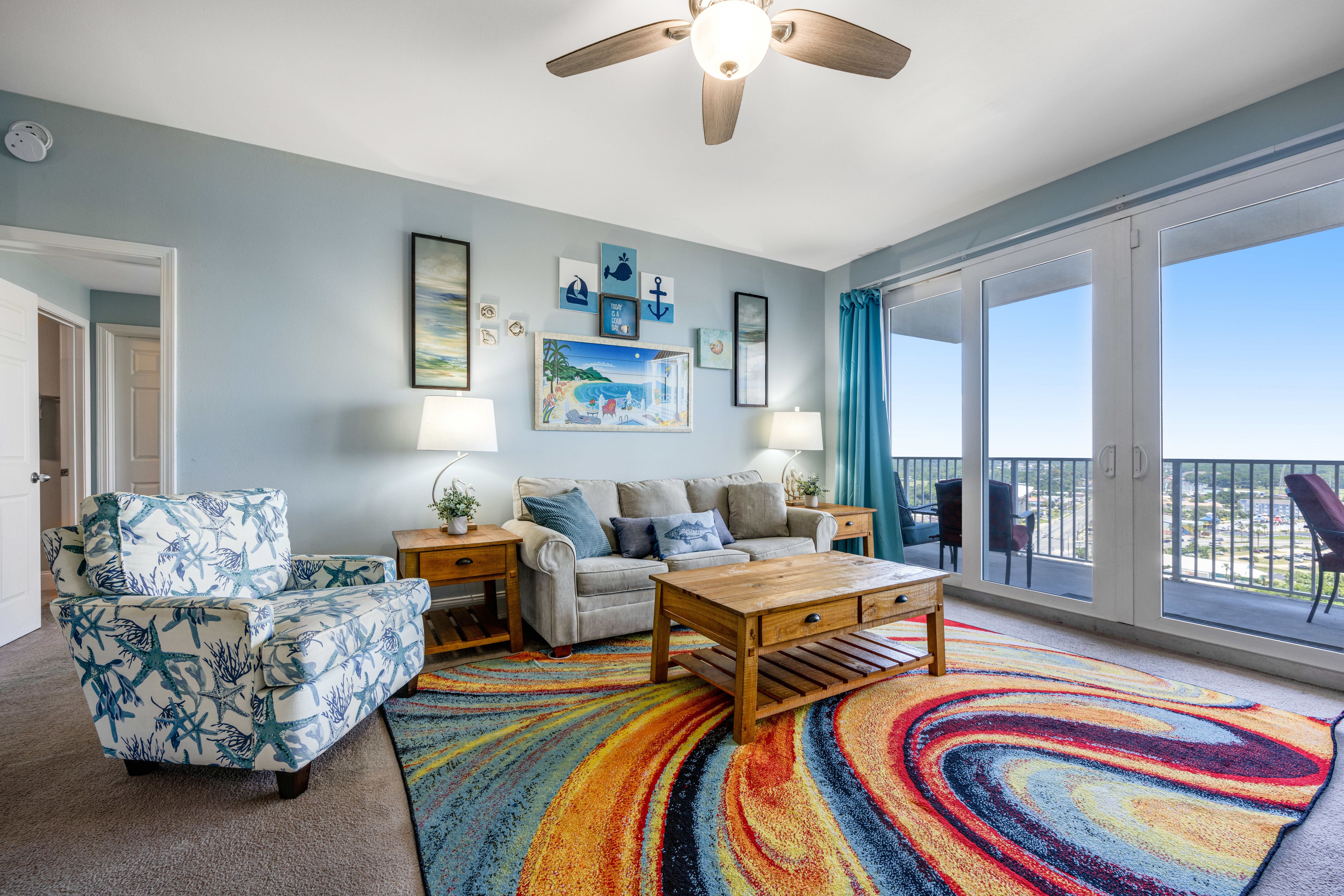 Laketown Wharf 1730 Living Area with Lake Views