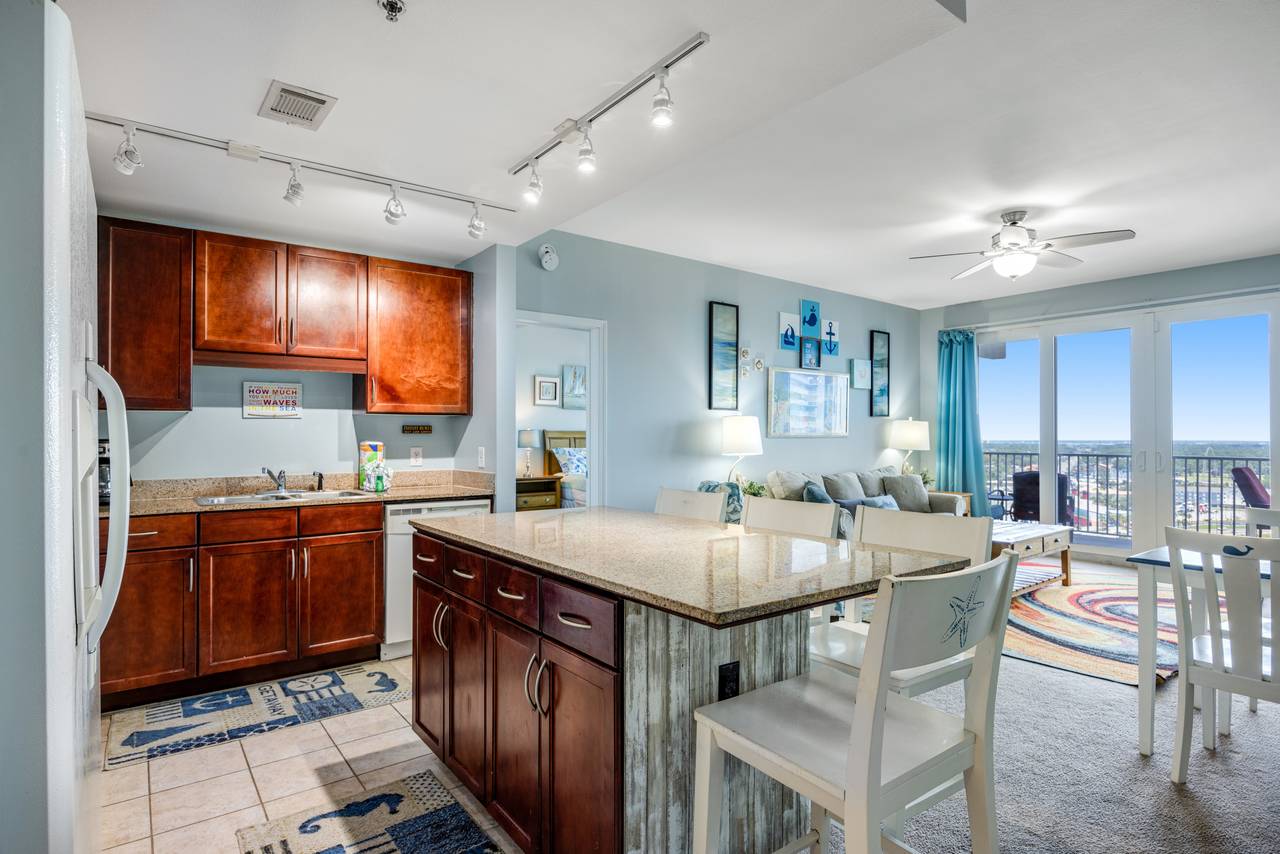 Laketown Wharf 1730 Kitchen with Lake Views Laketown Wharf 1730 Kitchen with Lake Views