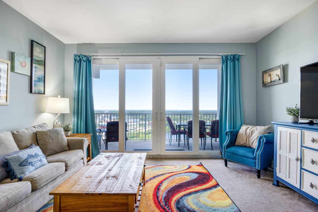 Laketown Wharf 1730 Living Area with Lake Views Laketown Wharf 1730 Living Area with Lake Views