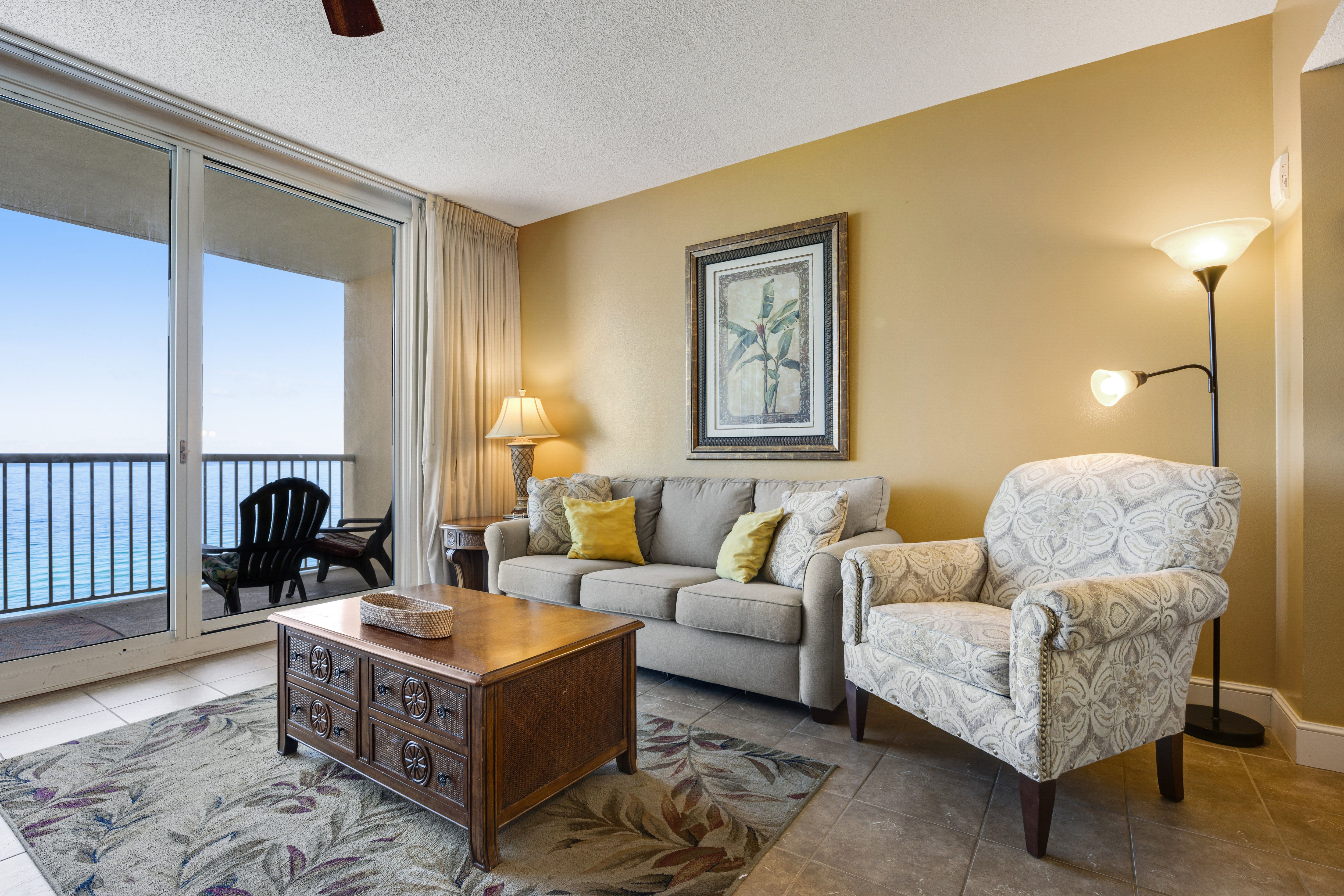 Majestic Tower 1-1306 Living Area with spectacular Gulf View