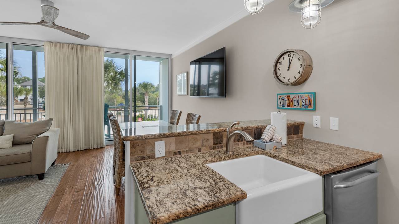 Six Palms 2A Kitchen and Living Area Six Palms 2A Kitchen and Living Area