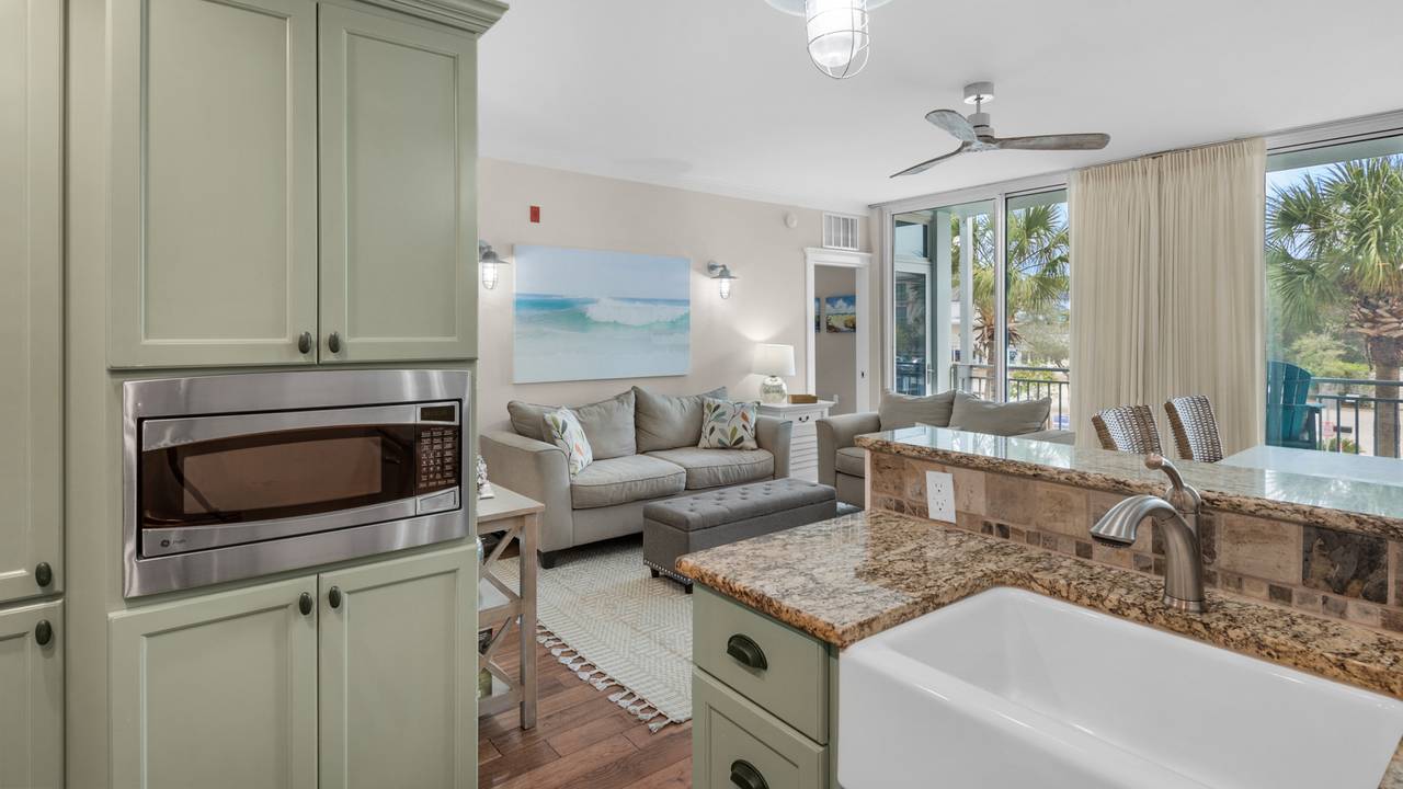 Six Palms 2A Kitchen and Living Area Six Palms 2A Kitchen and Living Area