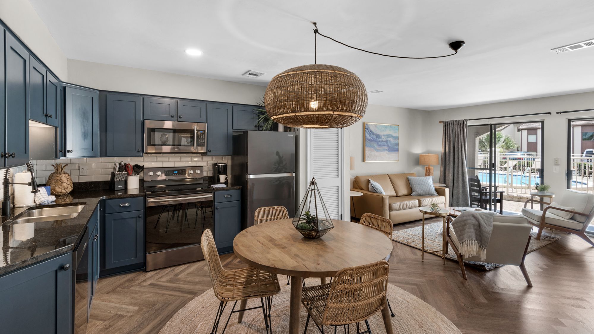 Dune villas 8A Dining Area, Kitchen and Living Area