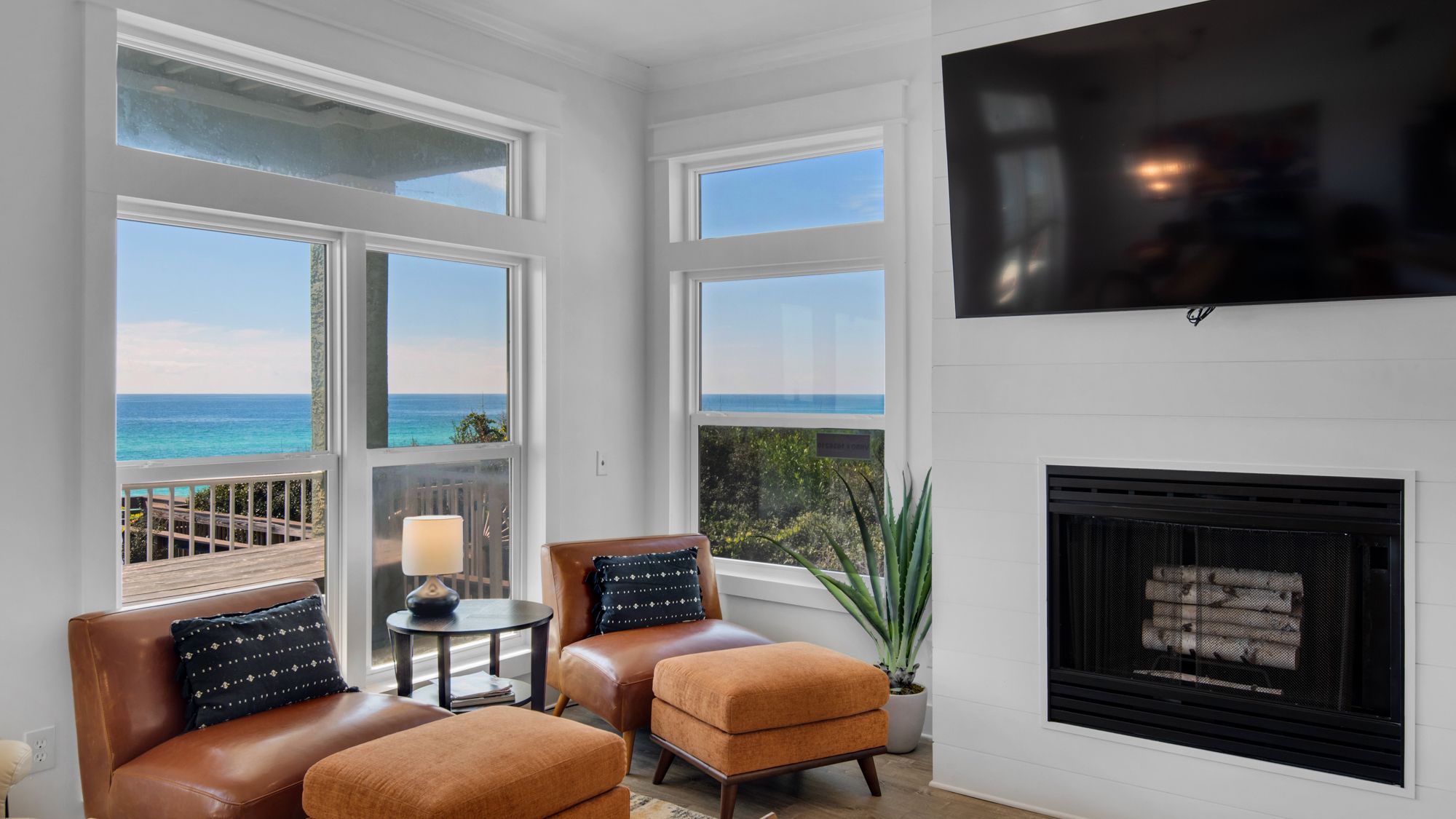 Turtle Beach Living Area with Gulf View