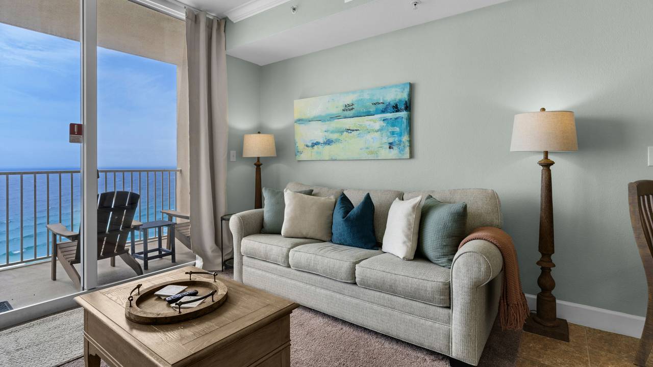 Tidewater 1416 Living Area w/ Gulf views Tidewater 1416 Living Area w/ Gulf views