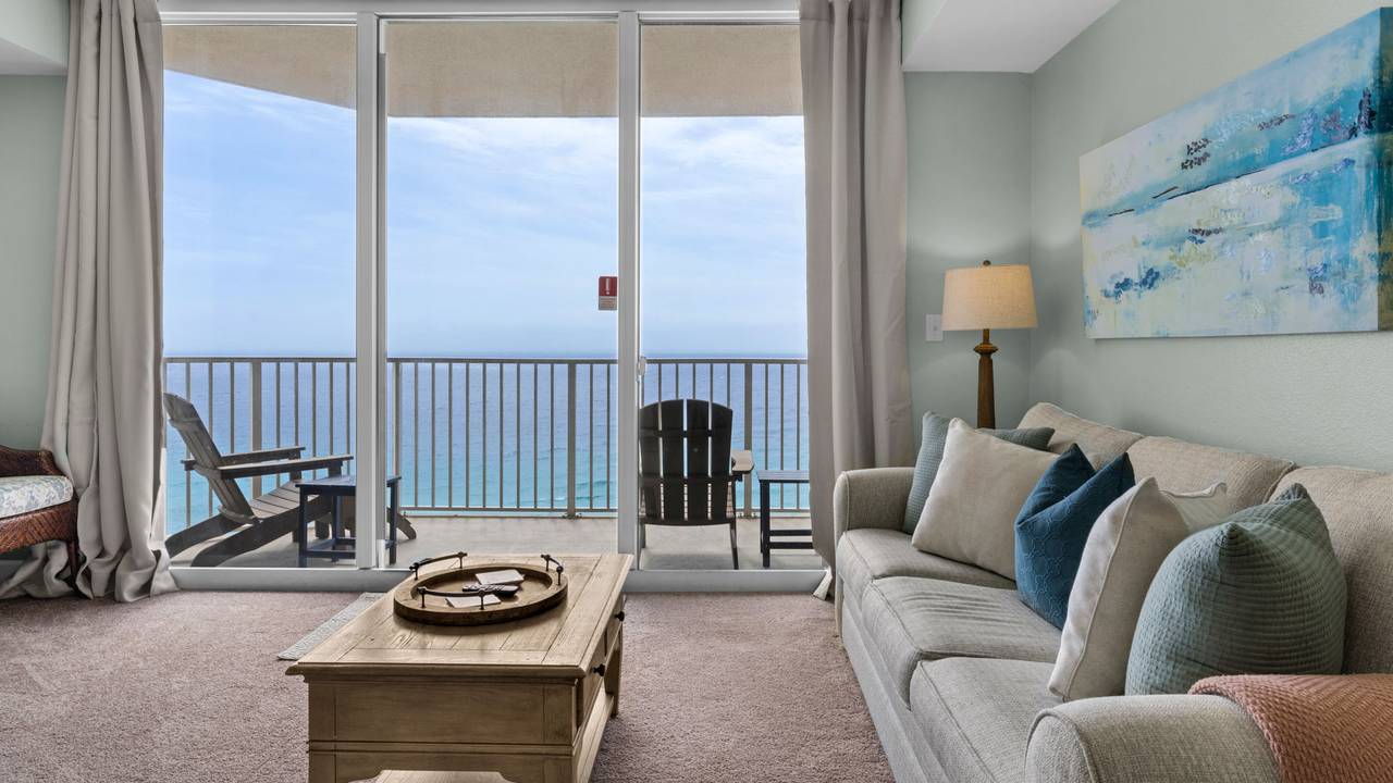 Tidewater 1416 Living Area w/ Gulf views Tidewater 1416 Living Area w/ Gulf views