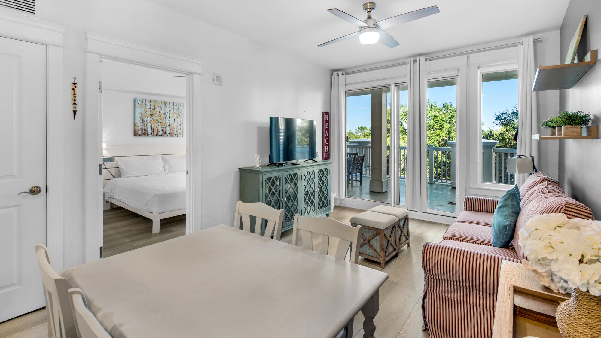 The Grand Sandestin 2321 Dining Table and Living Area