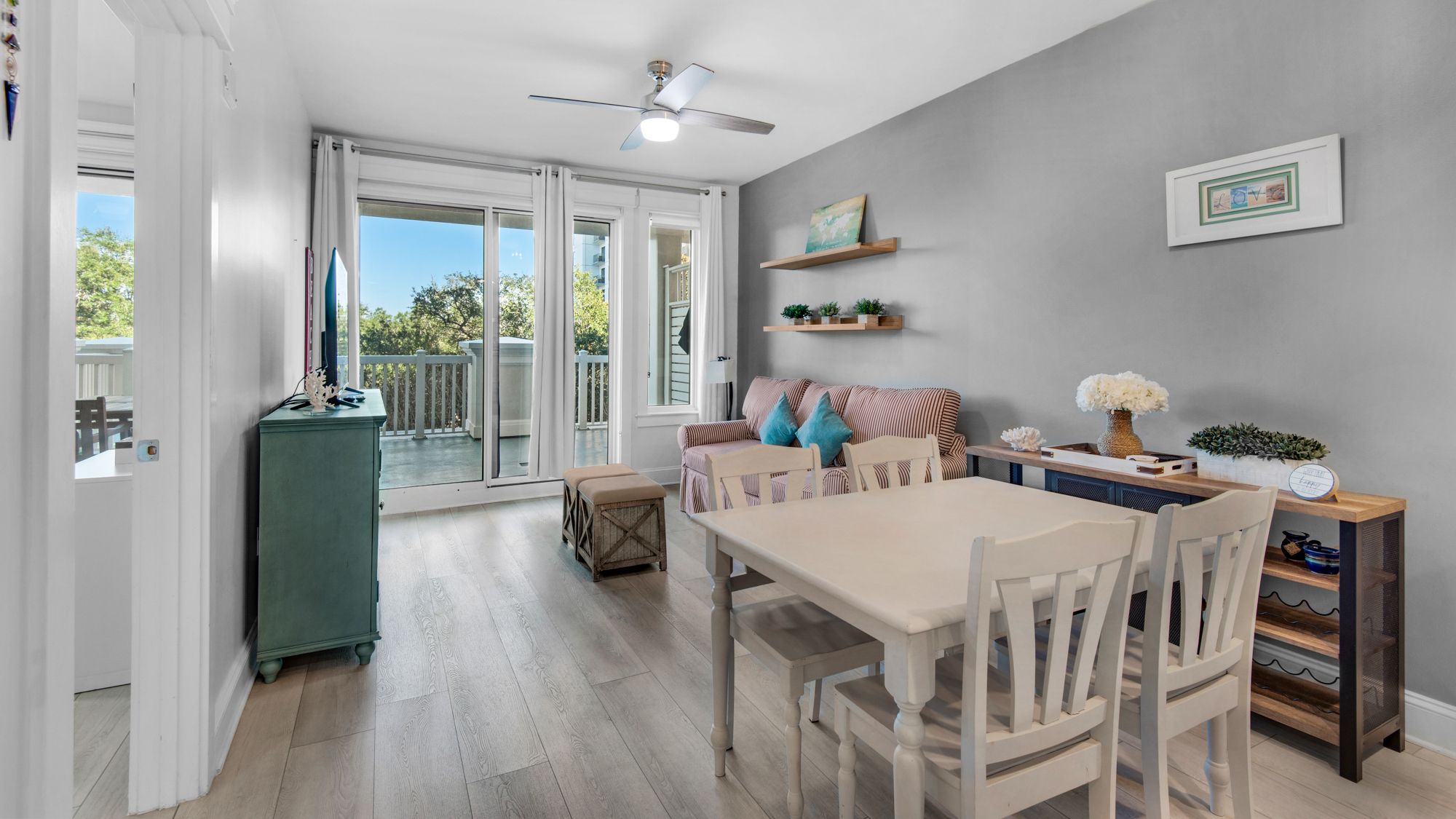 The Grand Sandestin 2321 Dining Table and Living Area