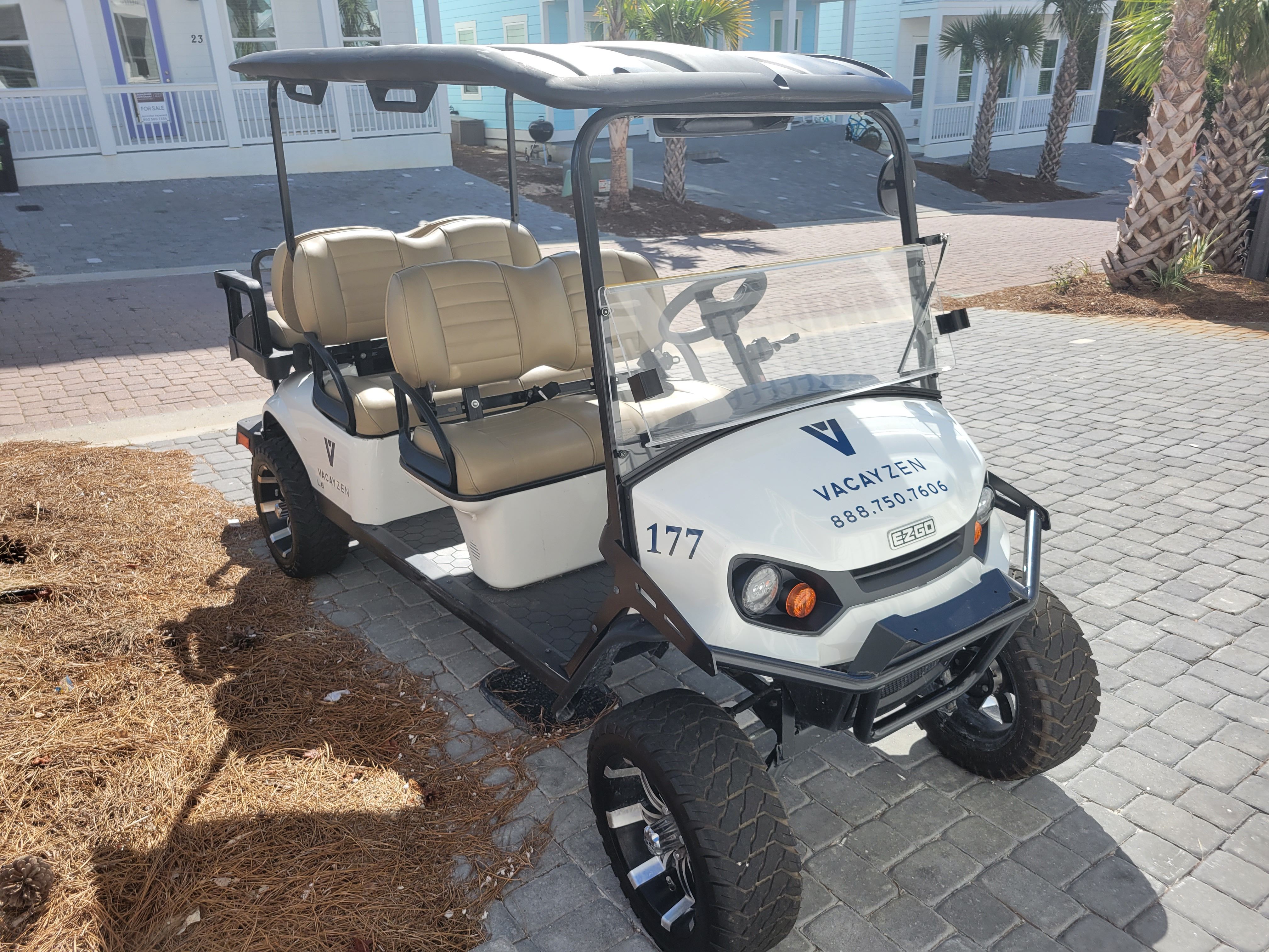 Serene Stay on 30A Golf Cart