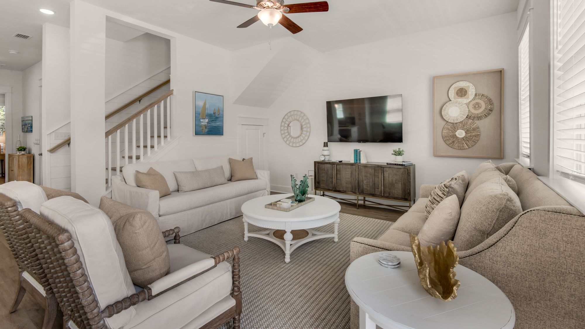 Serene Stay on 30A Living Area