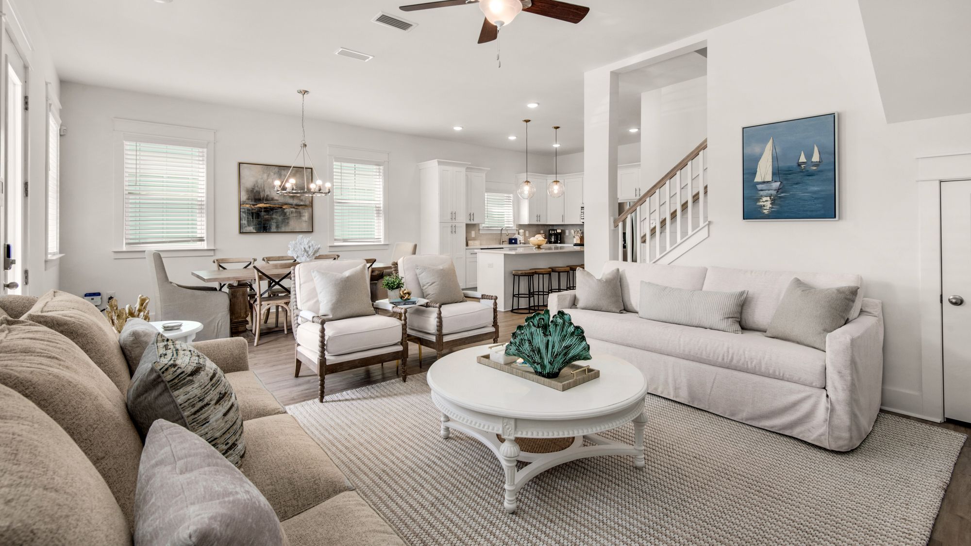 Serene Stay on 30A Living Area