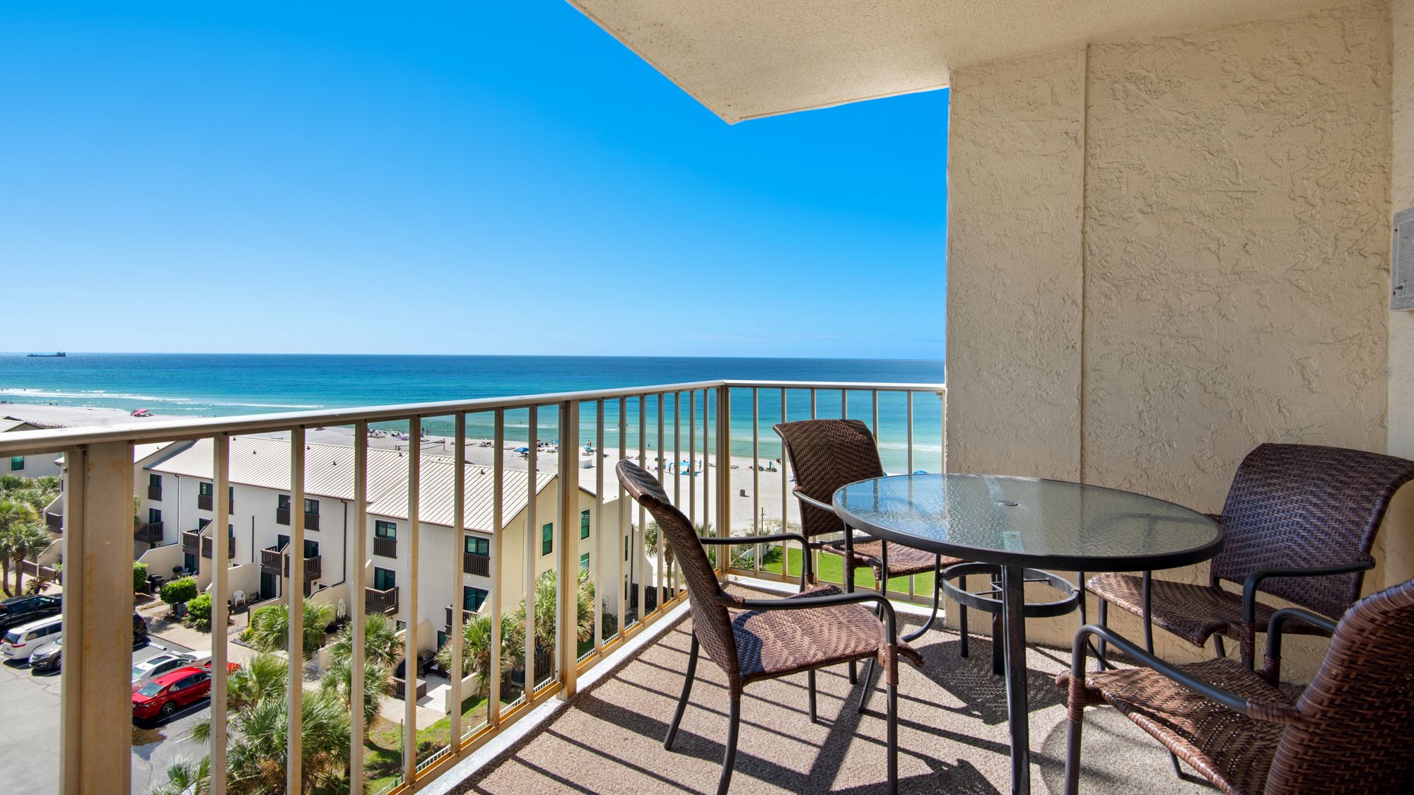 Regency Towers 725 Balcony with Gulf View