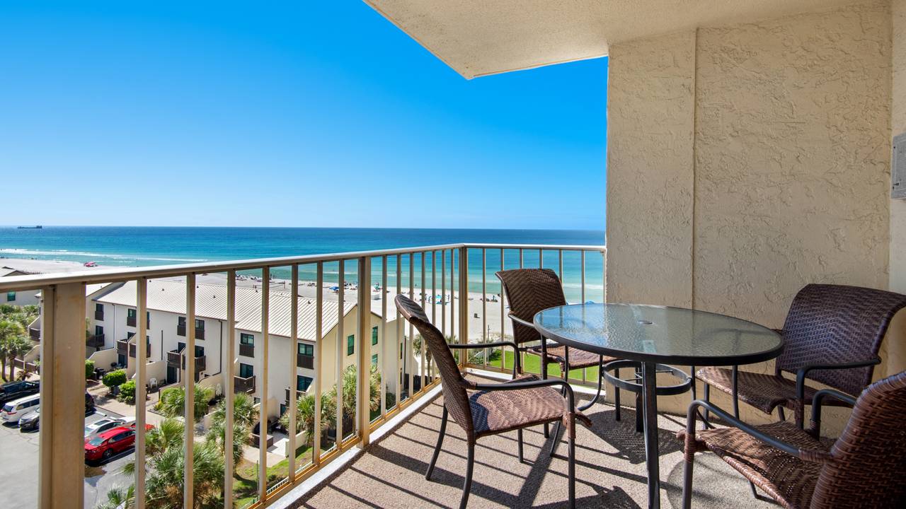 Regency Towers 725 Balcony with Gulf View Regency Towers 725 Balcony with Gulf View