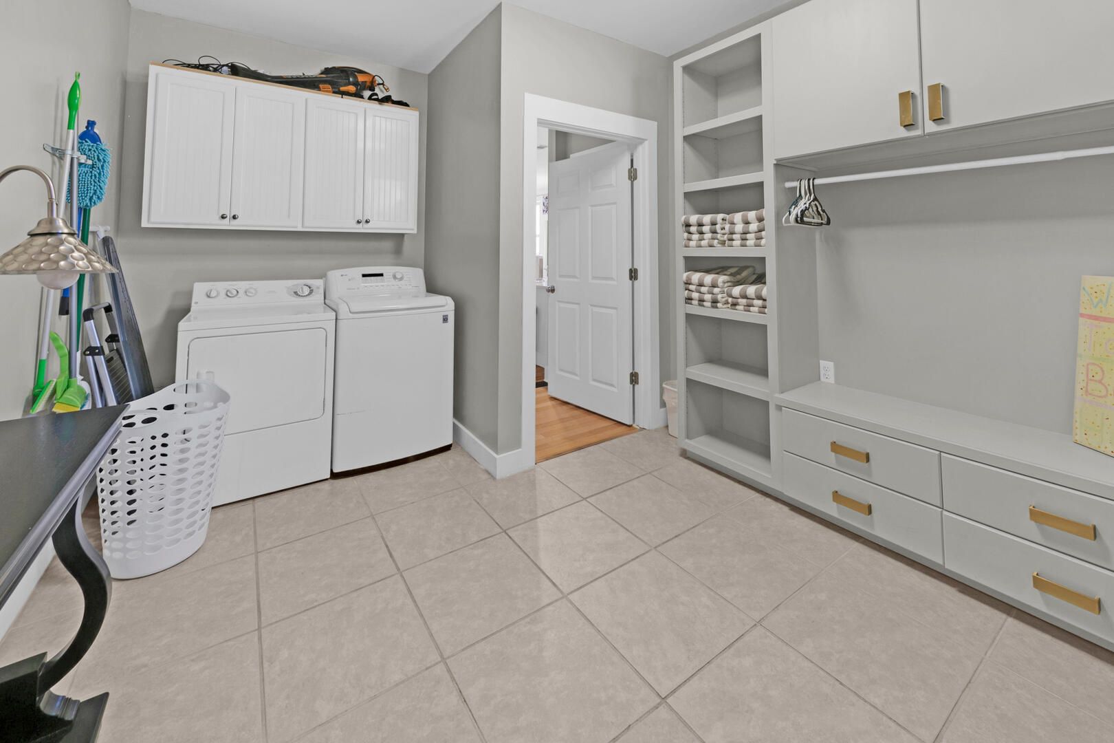 Happy ours laundry area