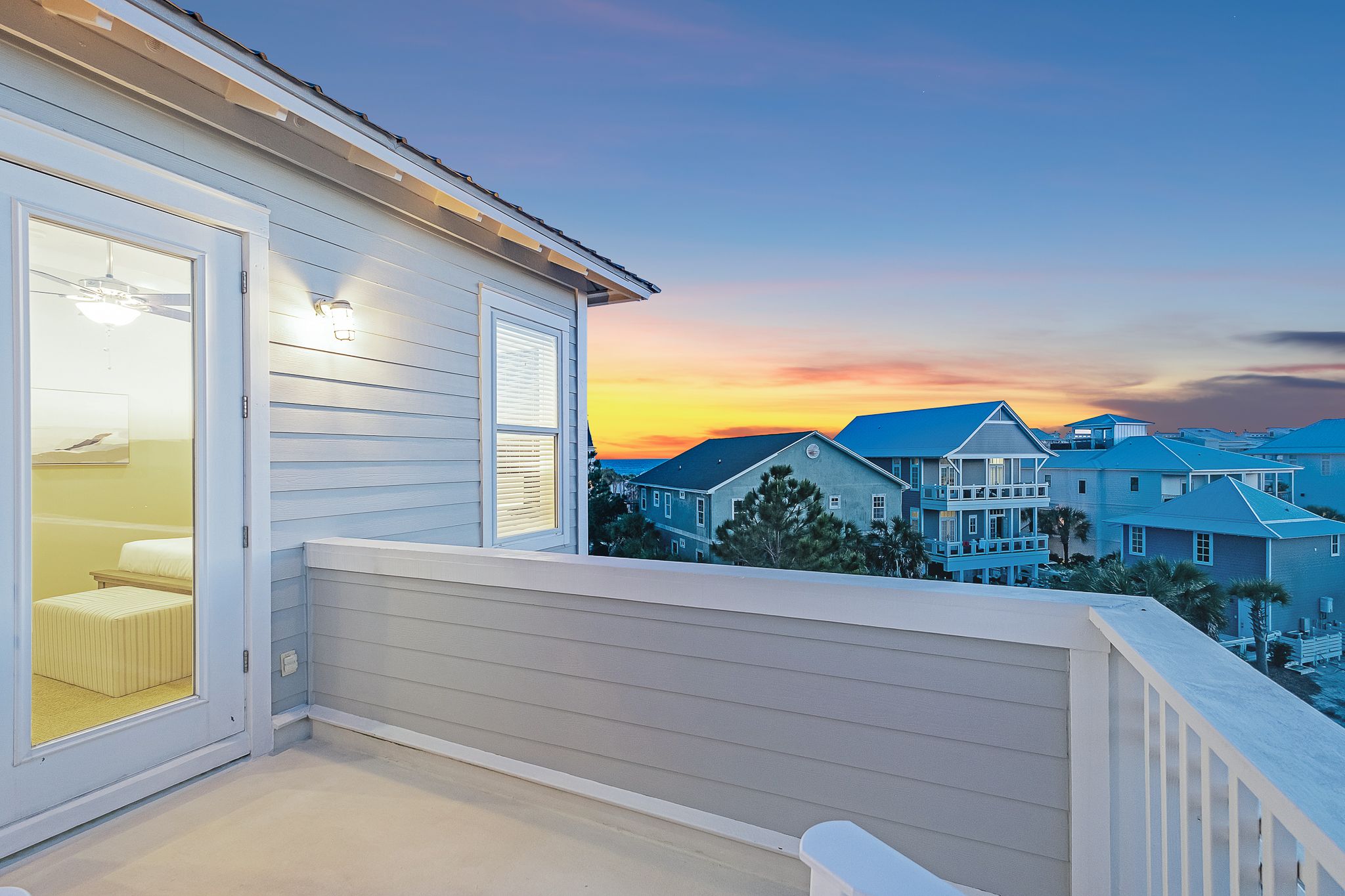 Endless Summer Twilight shot of upper balcony